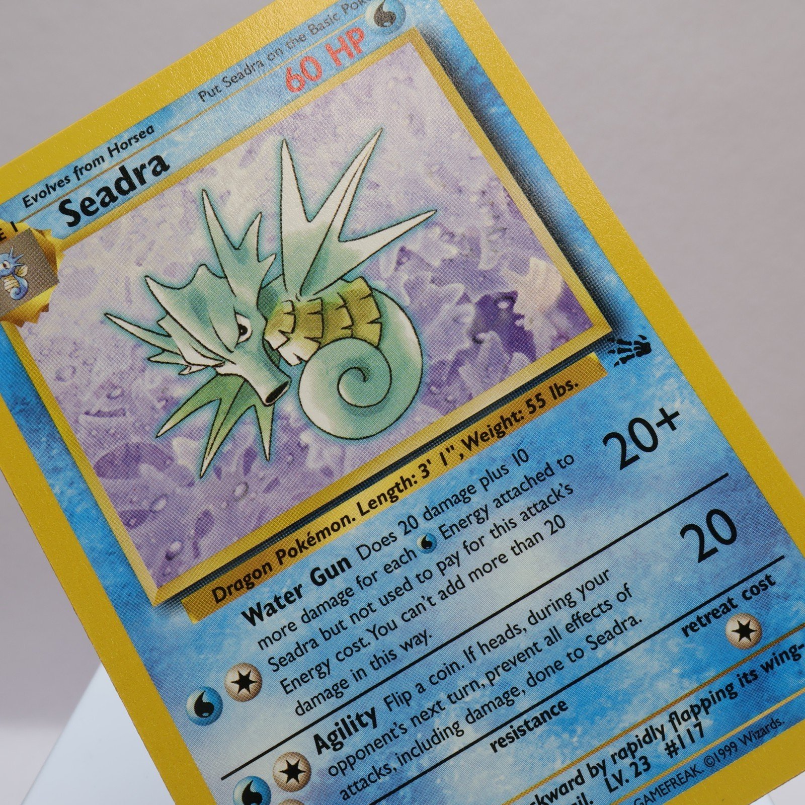 Pokemon TCG – Seadra 42/62 Fossil Uncommon  WOTC 1999 – EXC/NM