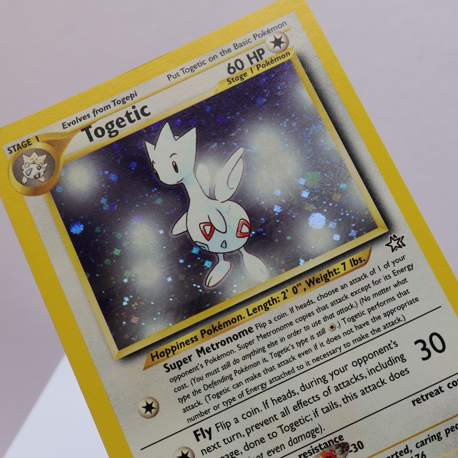 Pokemon TCG Togetic 16111 Neo Genesis Holo Rare WOTC 1999 EXCNM 167830364512