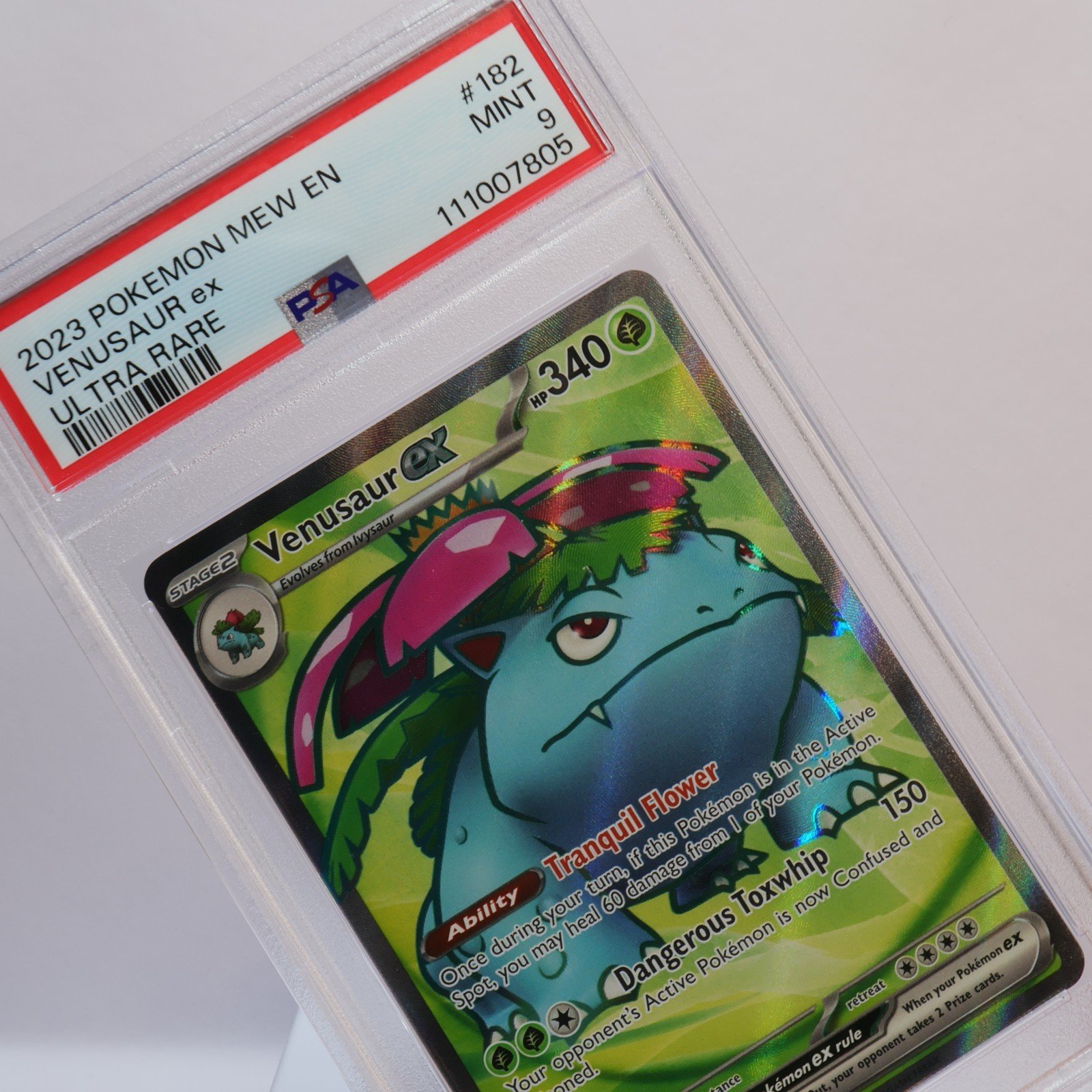 Pokemon TCG – Venusaur ex 182/165 151 Ultra Rare  – PSA 9 MINT