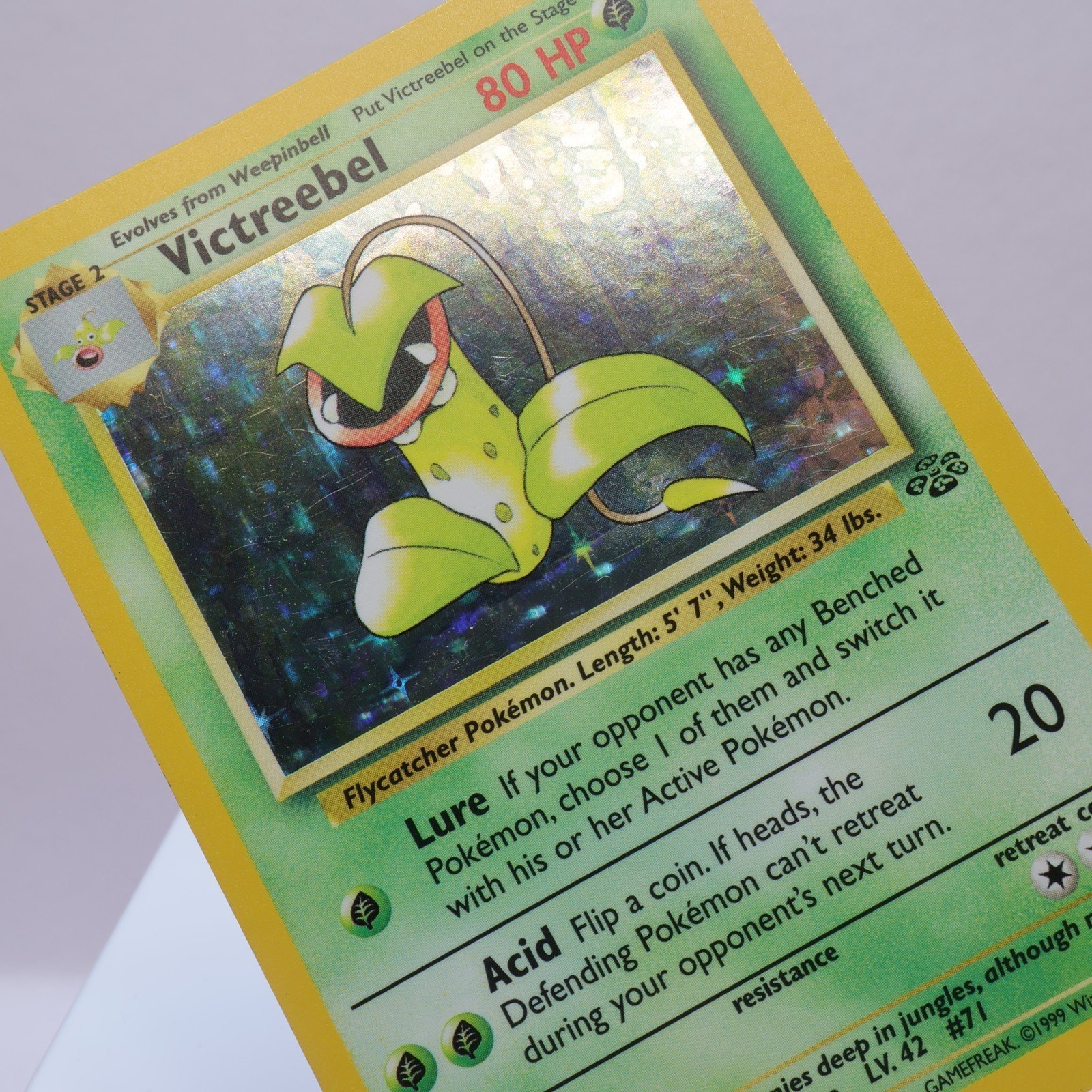 Pokemon TCG – Victreebel 14/64 Jungle Holo Rare  WOTC 1999 – LP