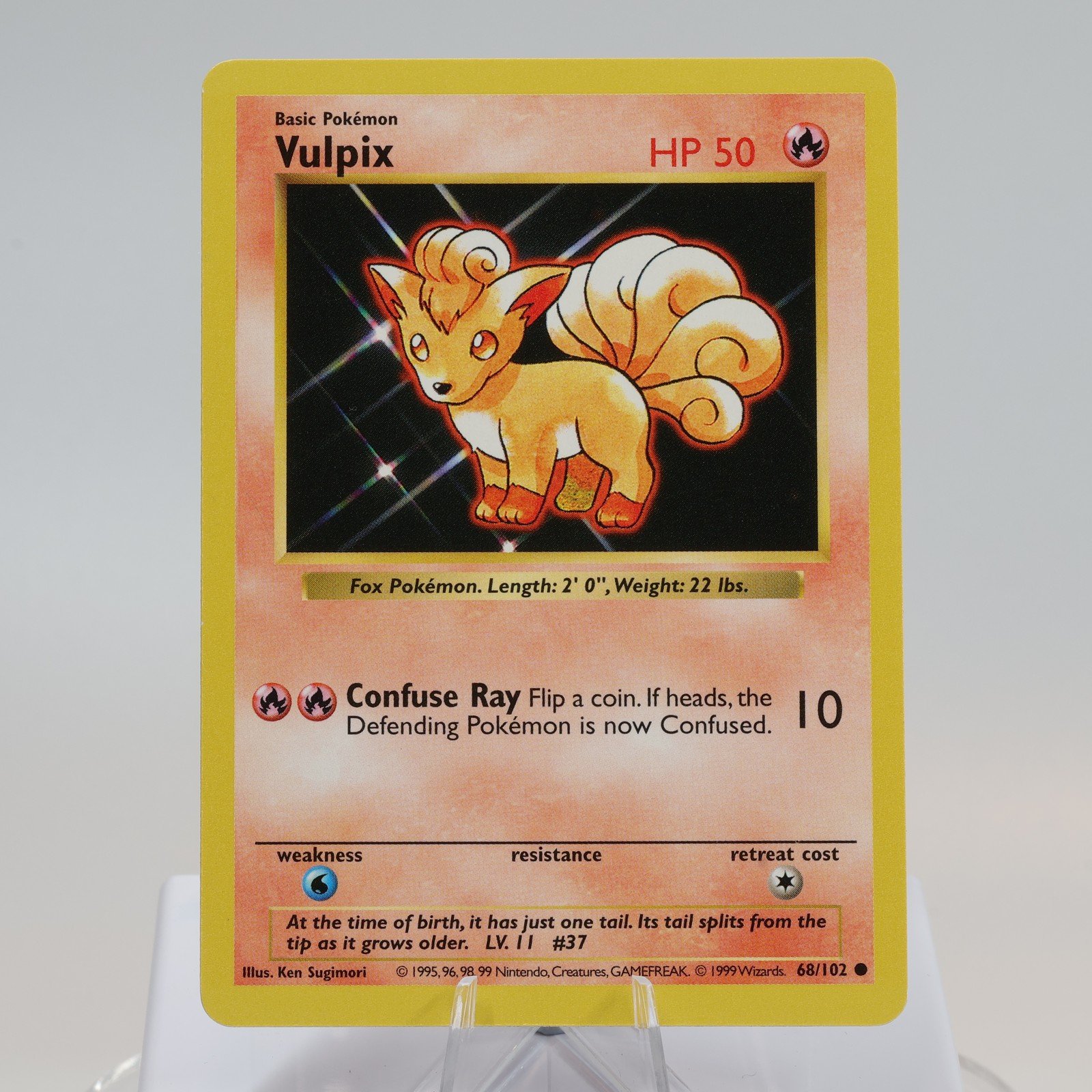 Pokemon TCG Vulpix 68102 Base Set Common Shadowless WOTC 1999 NM 168144948272 2