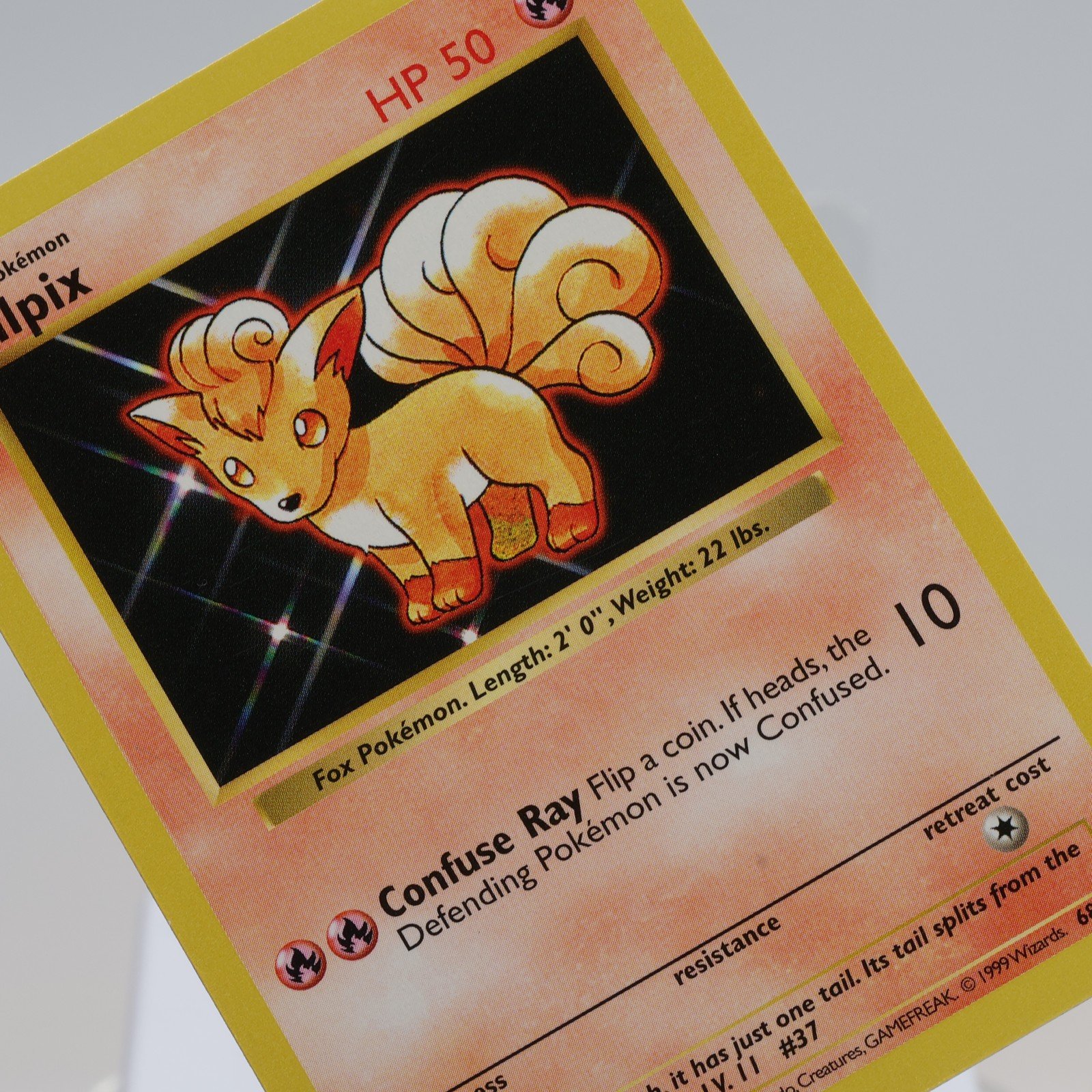 Pokemon TCG Vulpix 68102 Base Set Common Shadowless WOTC 1999 NM 168144948272