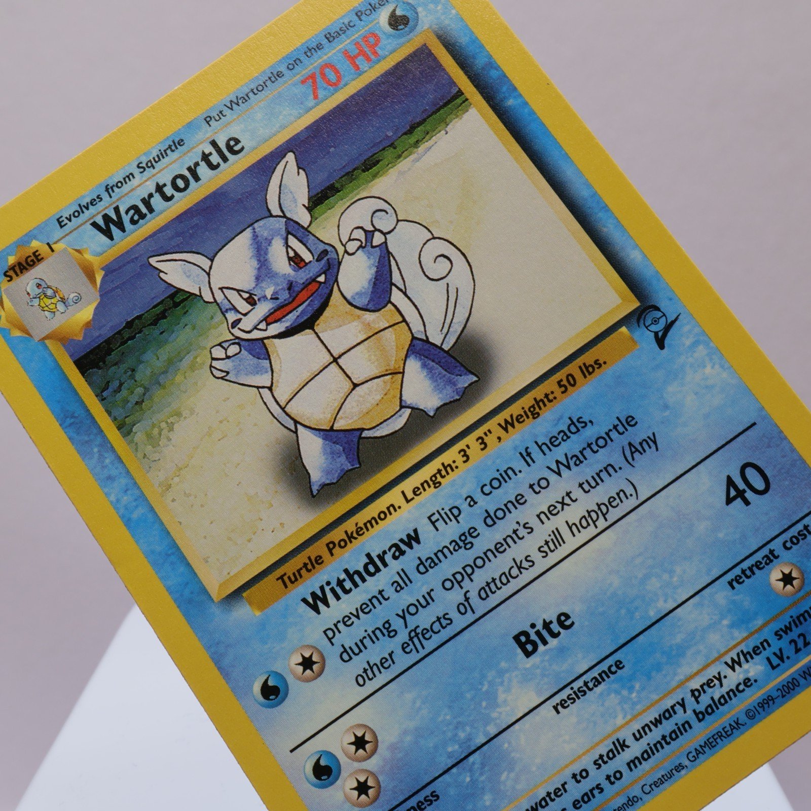 Pokemon TCG – Wartortle 63/130 Base Set 2 Uncommon  WOTC 1999 – NM Indent