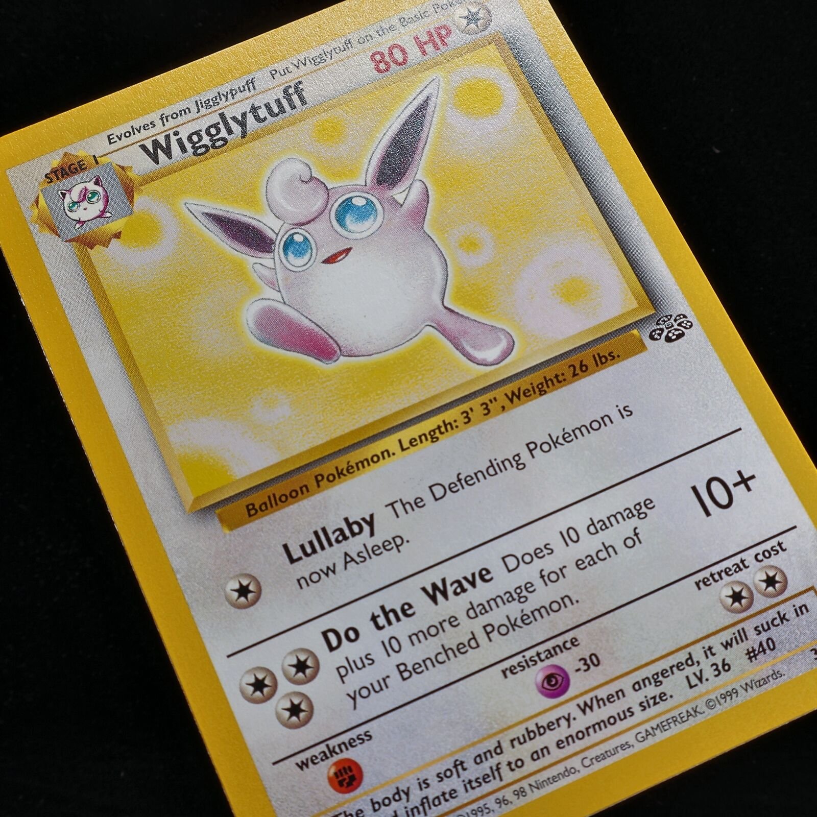 Pokemon TCG – Wigglytuff 32/64 Jungle  Rare WOTC 1999 – EXC/NM