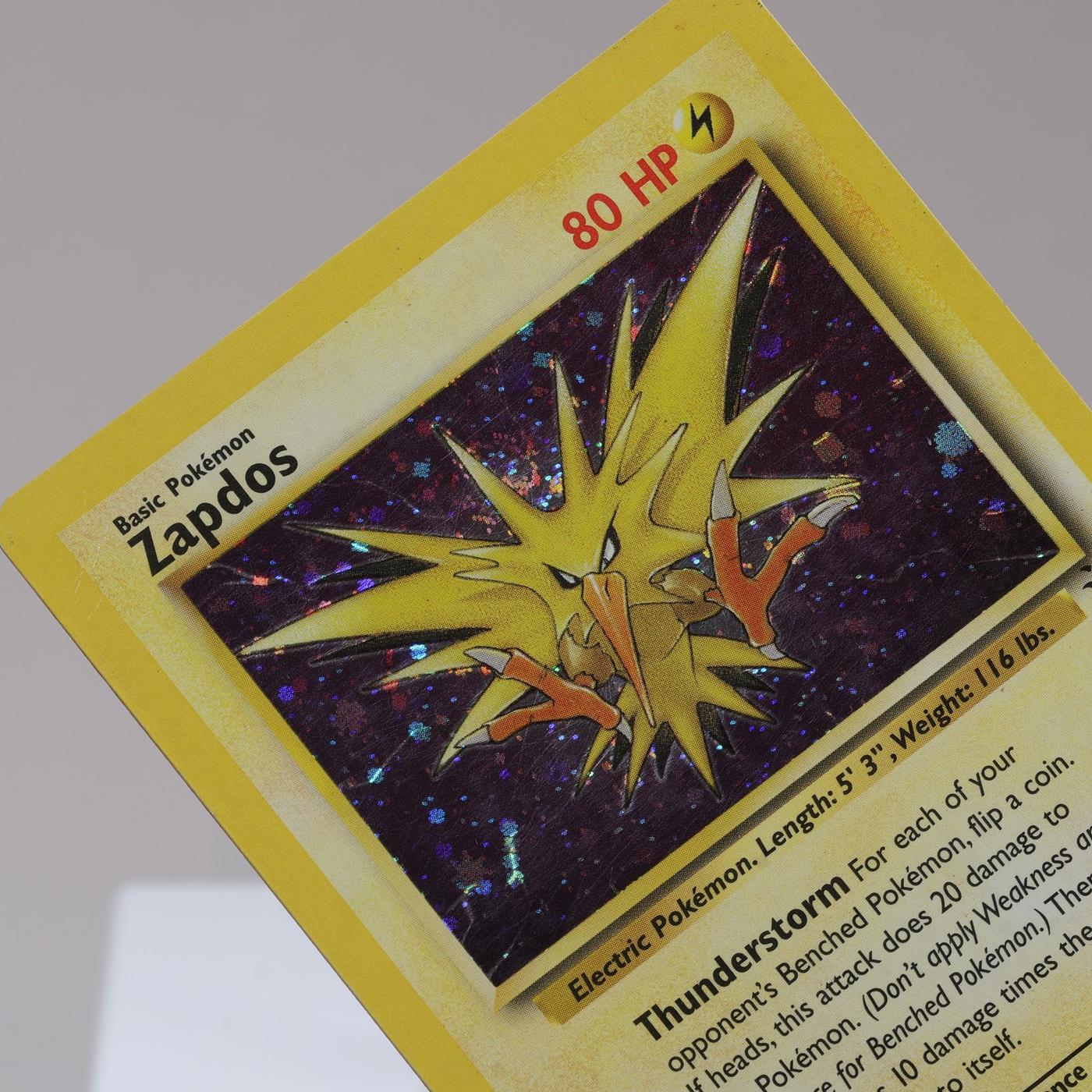 Pokemon TCG Zapdos 1562 Fossil Holo Rare Cosmos WOTC 1999 MP CRS 167950659122