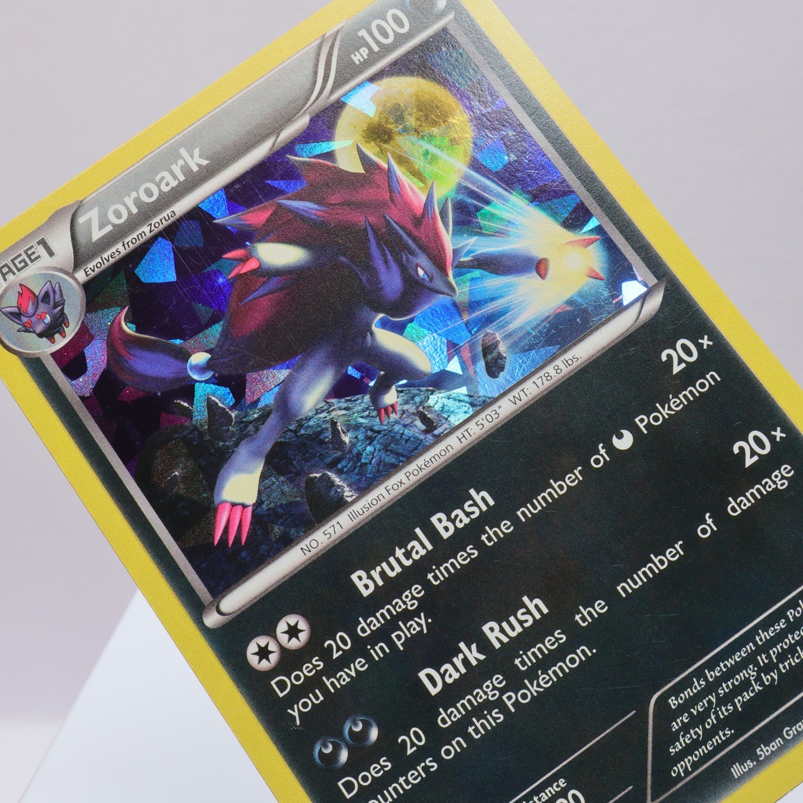 Pokemon TCG – Zoroark 71/108 Dark Explorers Rare   – EXC/NM
