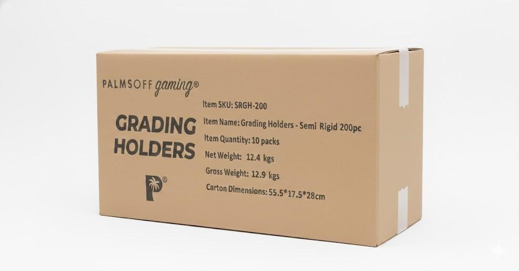Palms Off Gaming Case Of Semi Rigid Grading Card Holders 2000 X Holders 168584127283