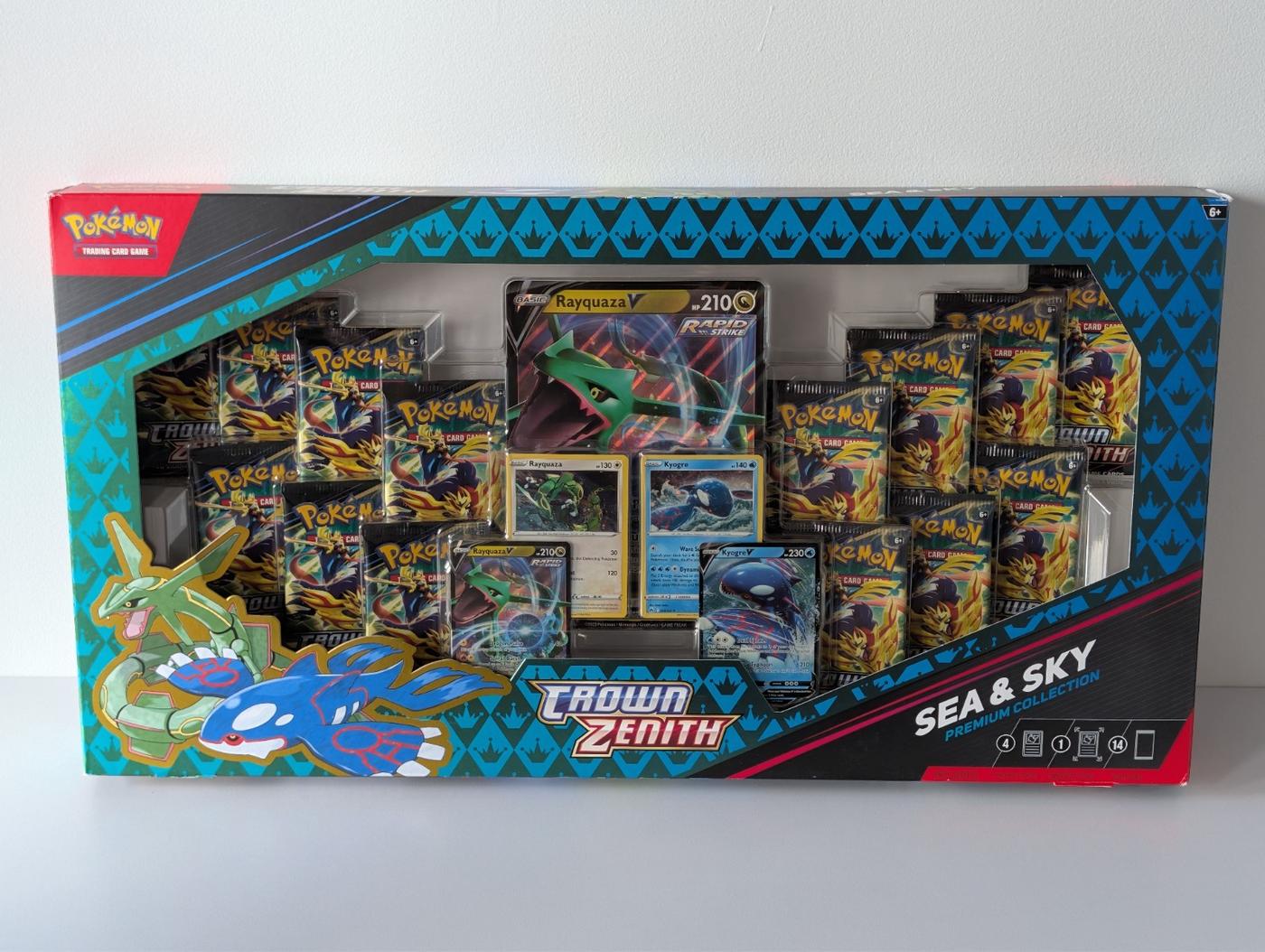 Pokemon Crown Zenith 14 X Booster Pack S Sea And Sky Collection Box Sealed 168351605593