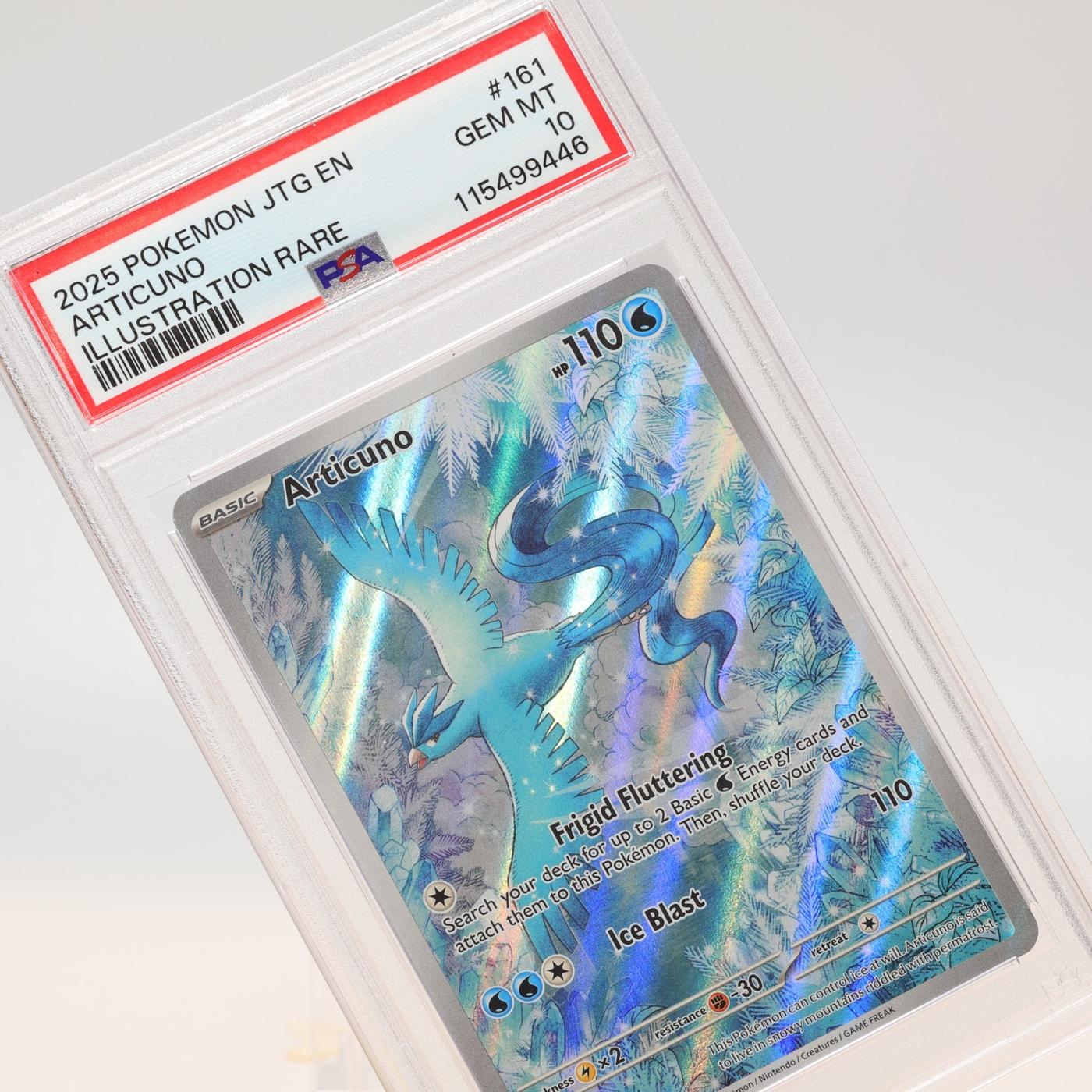 Pokémon TCG – Articuno Illustration 161/159 Sv09 Journey Together PSA 10 GEM MT