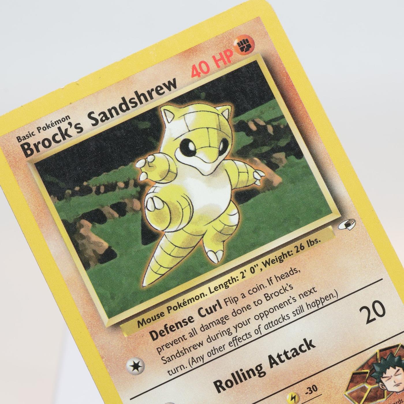 Pokemon TCG Brocks Sandshrew 71132 Gym Heroes Common WOTC MPIndent 168232466143