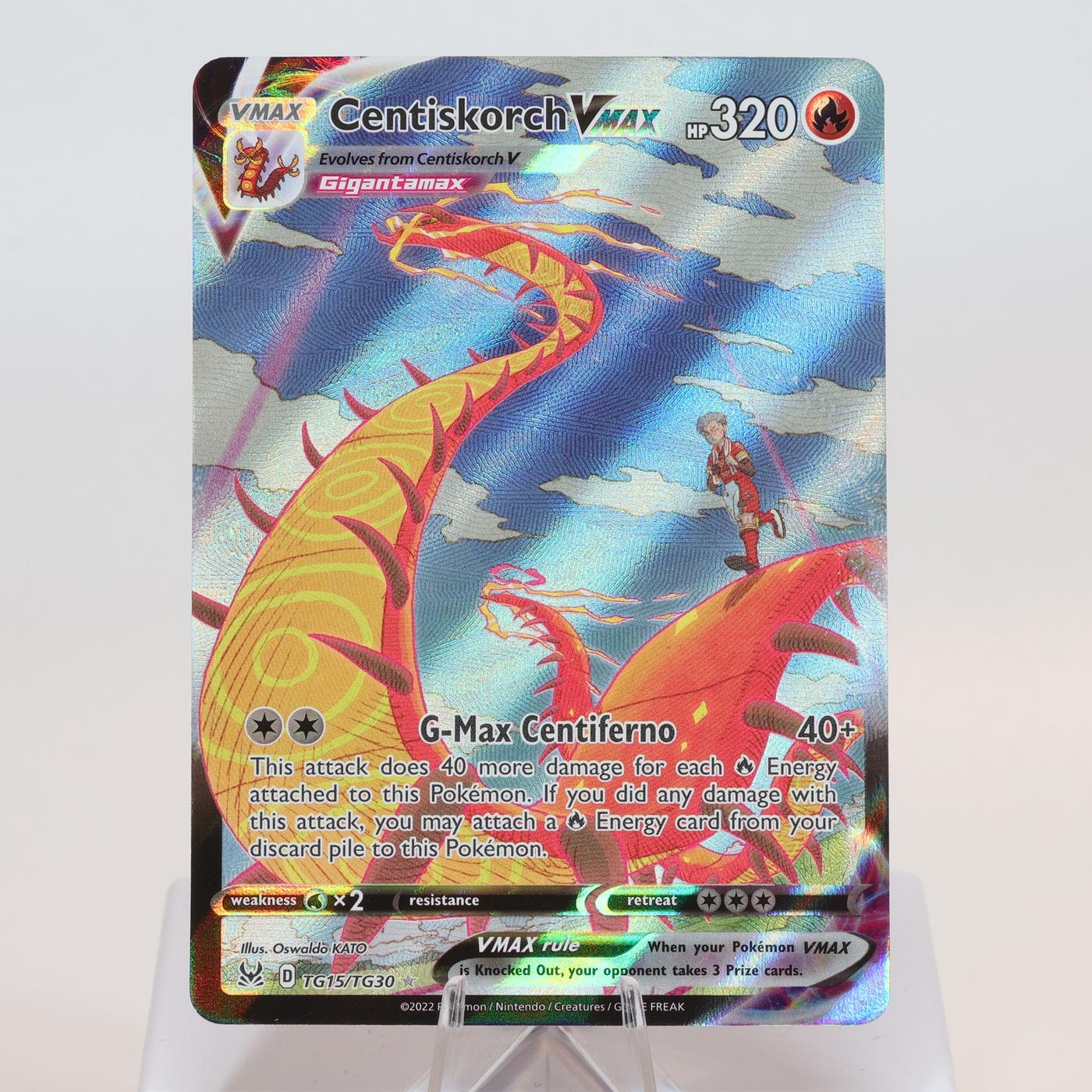 Pokemon TCG Centiskorch VMAX TG15196 Lost Origin Trainer Gallery NMM 168205418493 2