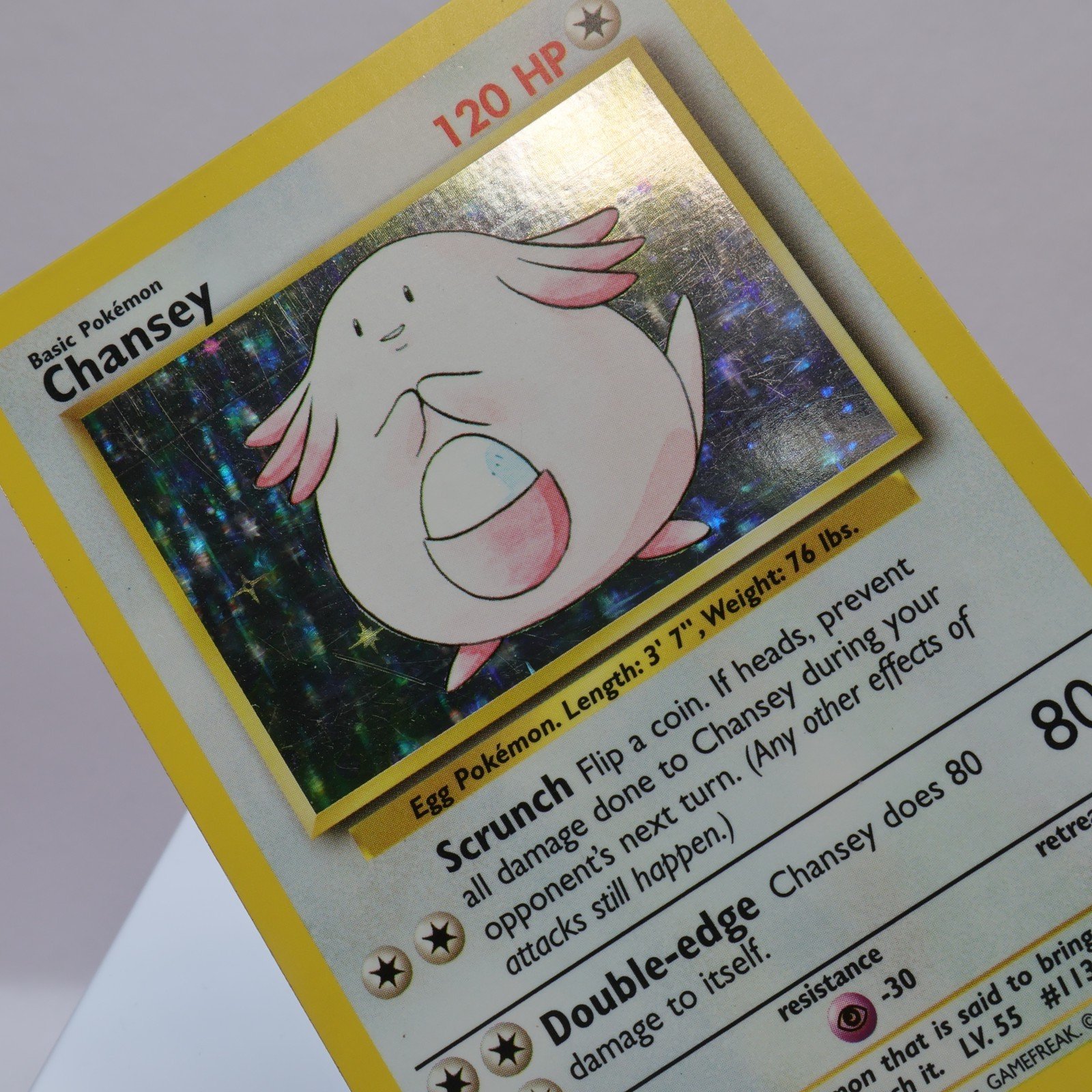 Pokemon TCG – Chansey 3/102 Base Set Holo Rare  WOTC 1999 – EXC