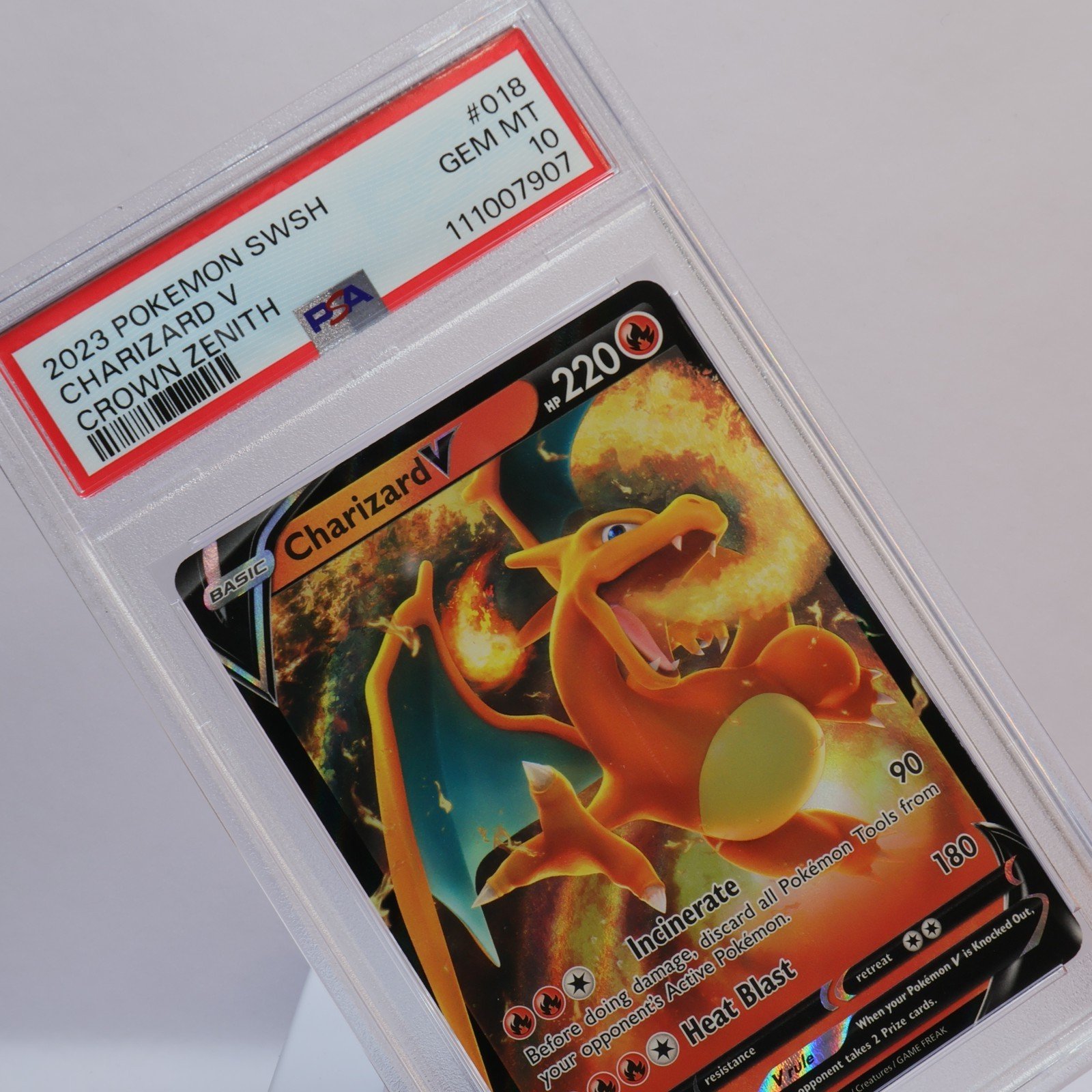 Pokemon TCG – Charizard V 18/159 Crown Zenith – PSA 10 GEM MT