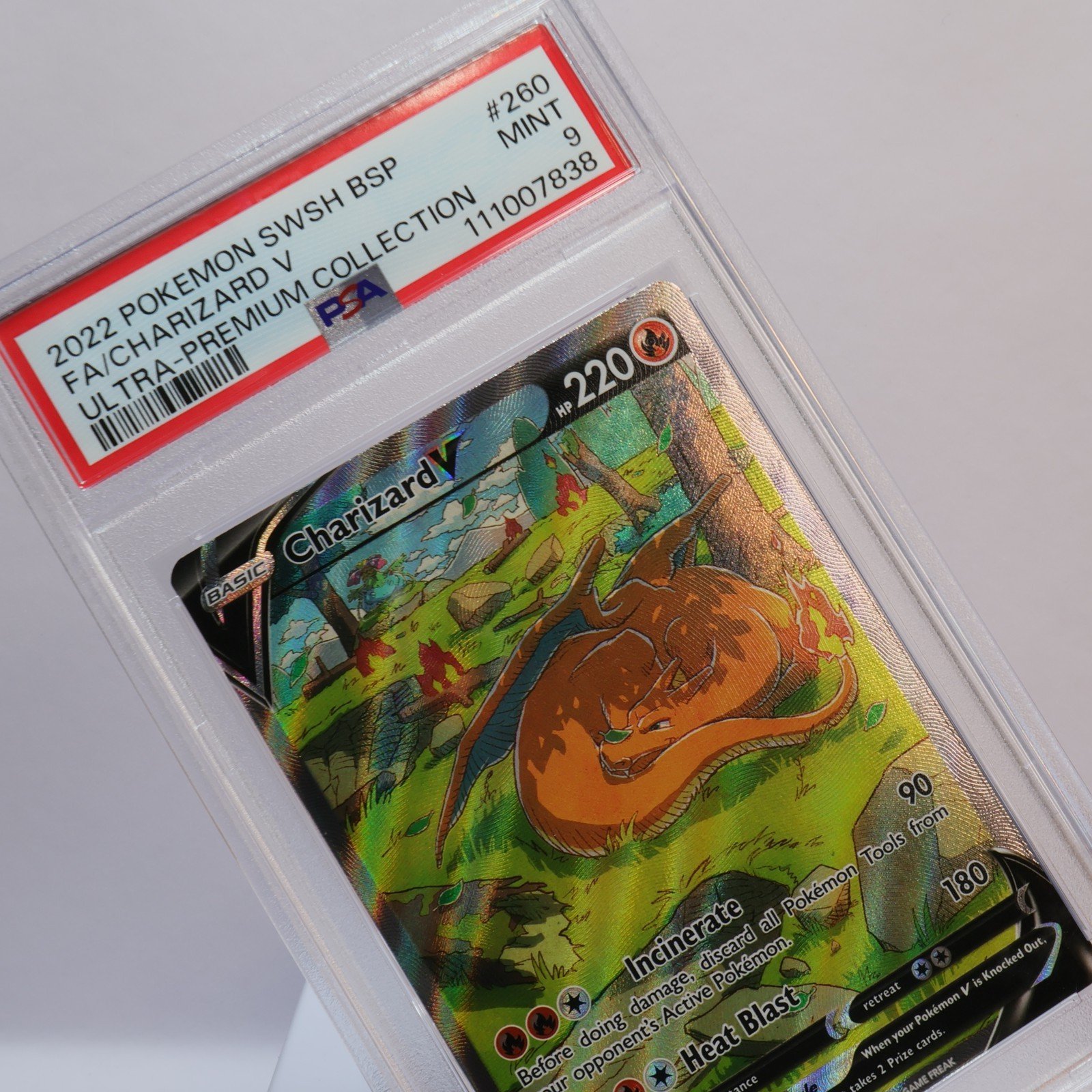 Pokemon TCG – Charizard V SWSH260 SWSH Black Star Promo – PSA 9 MINT