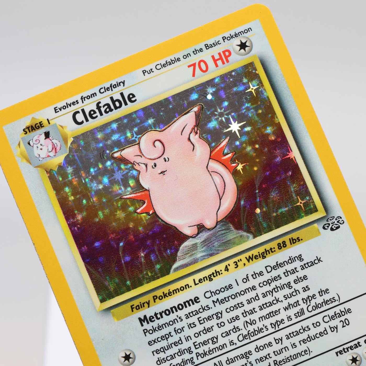 Pokemon TCG – Clefable 1/64 Jungle Holo Rare  WOTC – EXC/NM