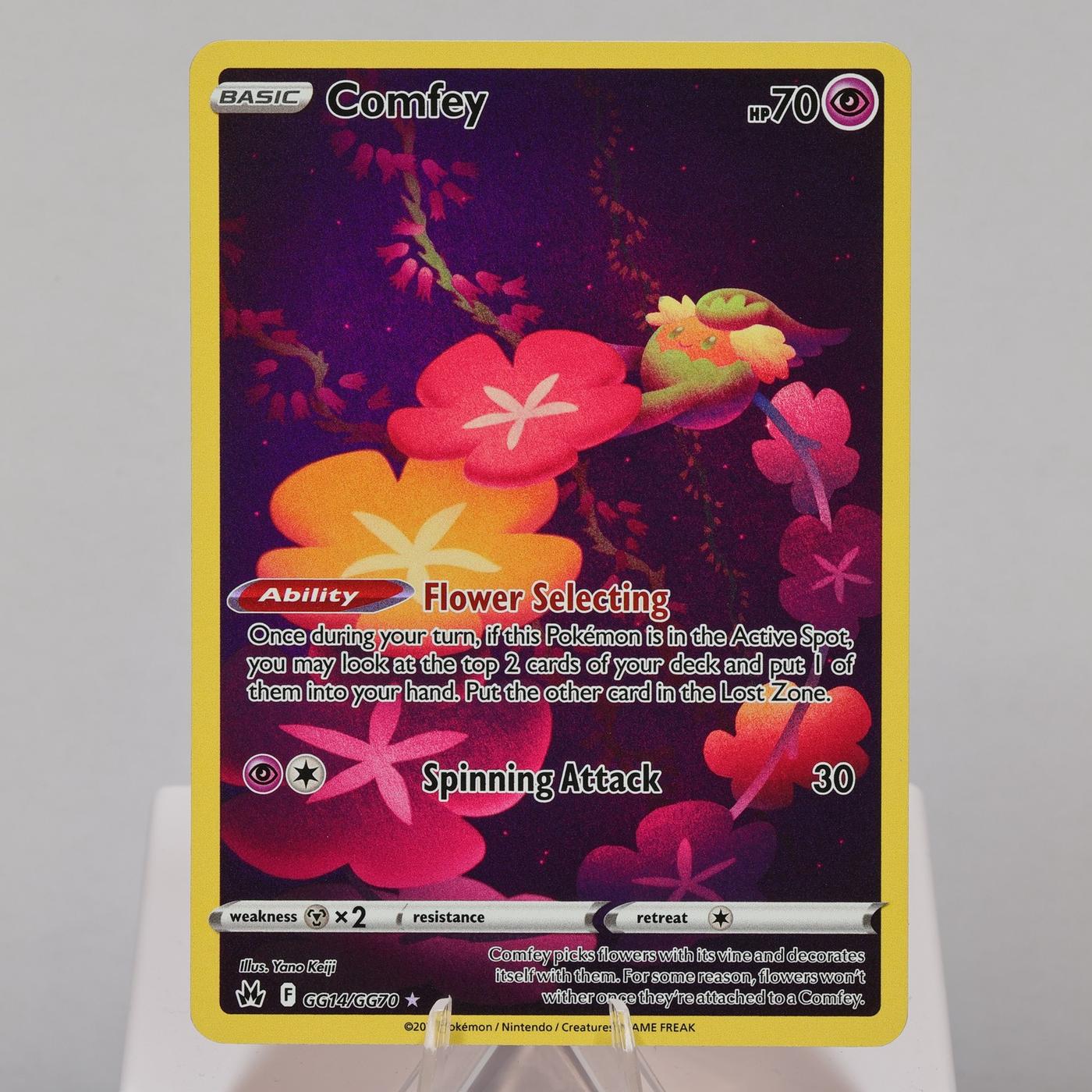 Pokemon TCG Comfey GG14GG70 Crown Zenith Galarian Gallery WOTC NMM 168575354973 2