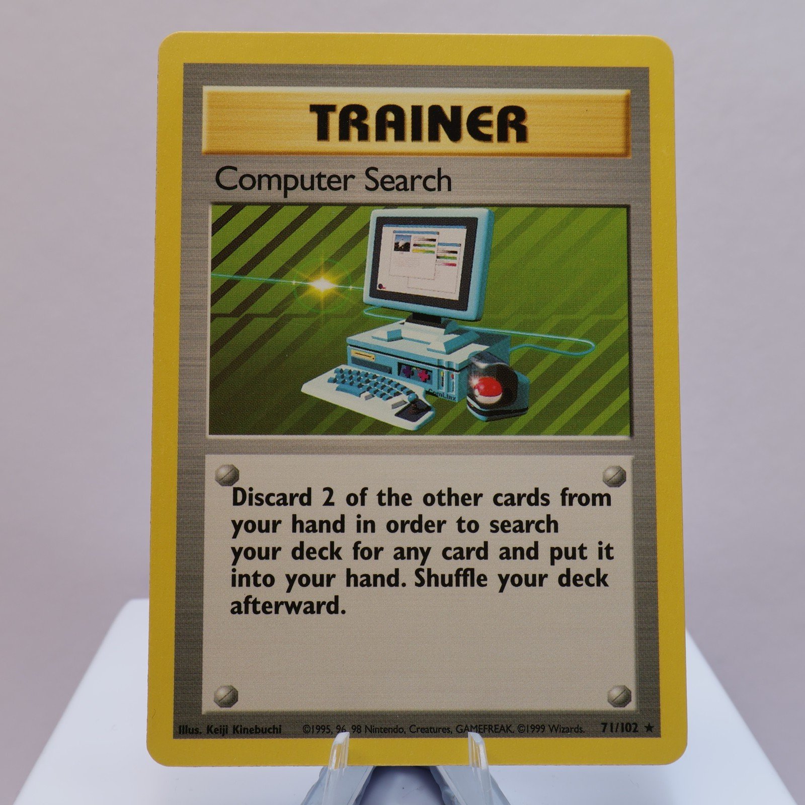 Pokemon TCG Computer Search 71102 Base Set Rare WOTC 1999 EXCNM 167830364413 2