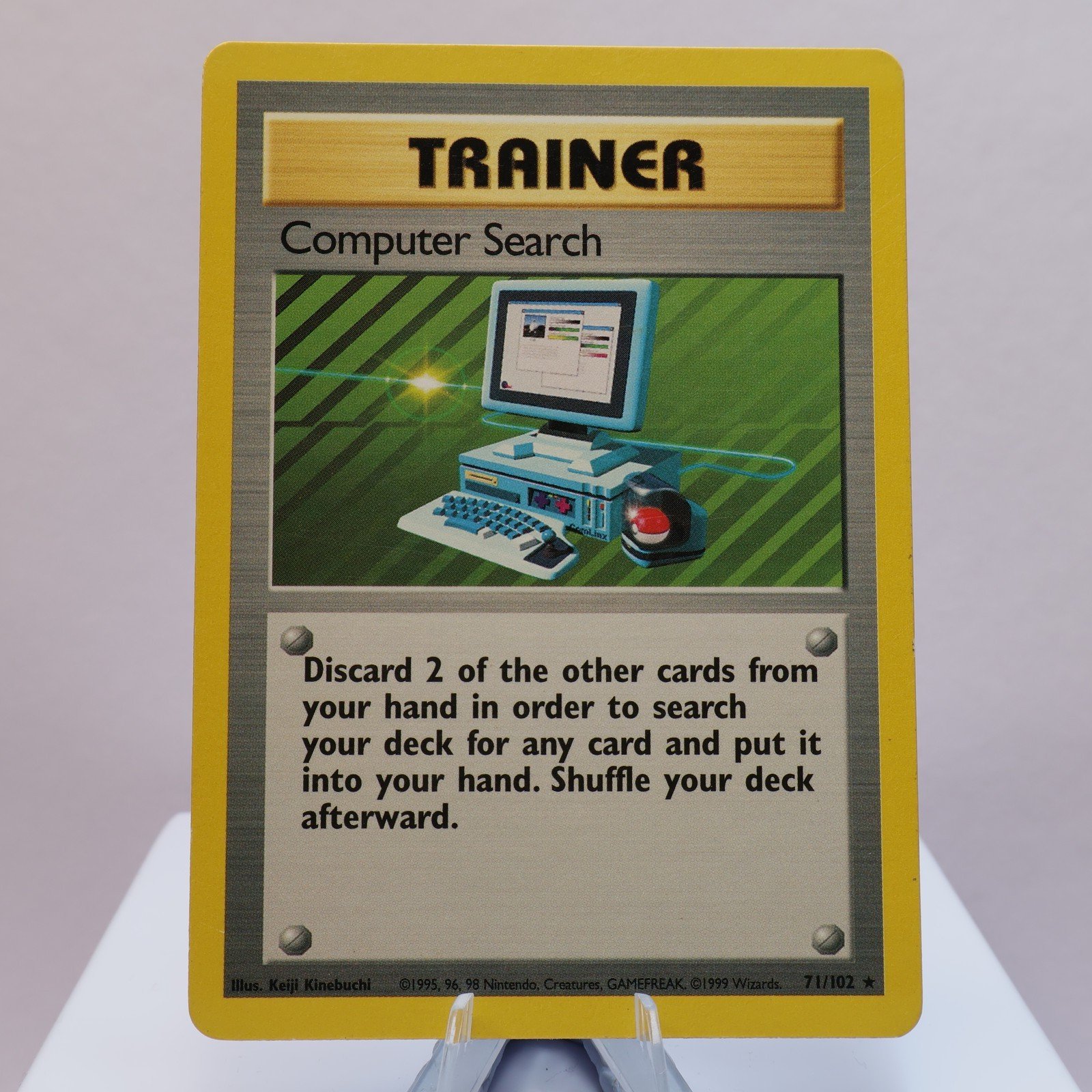 Pokemon TCG Computer Search 71102 Base Set Rare WOTC 1999 MP 167830364443 2