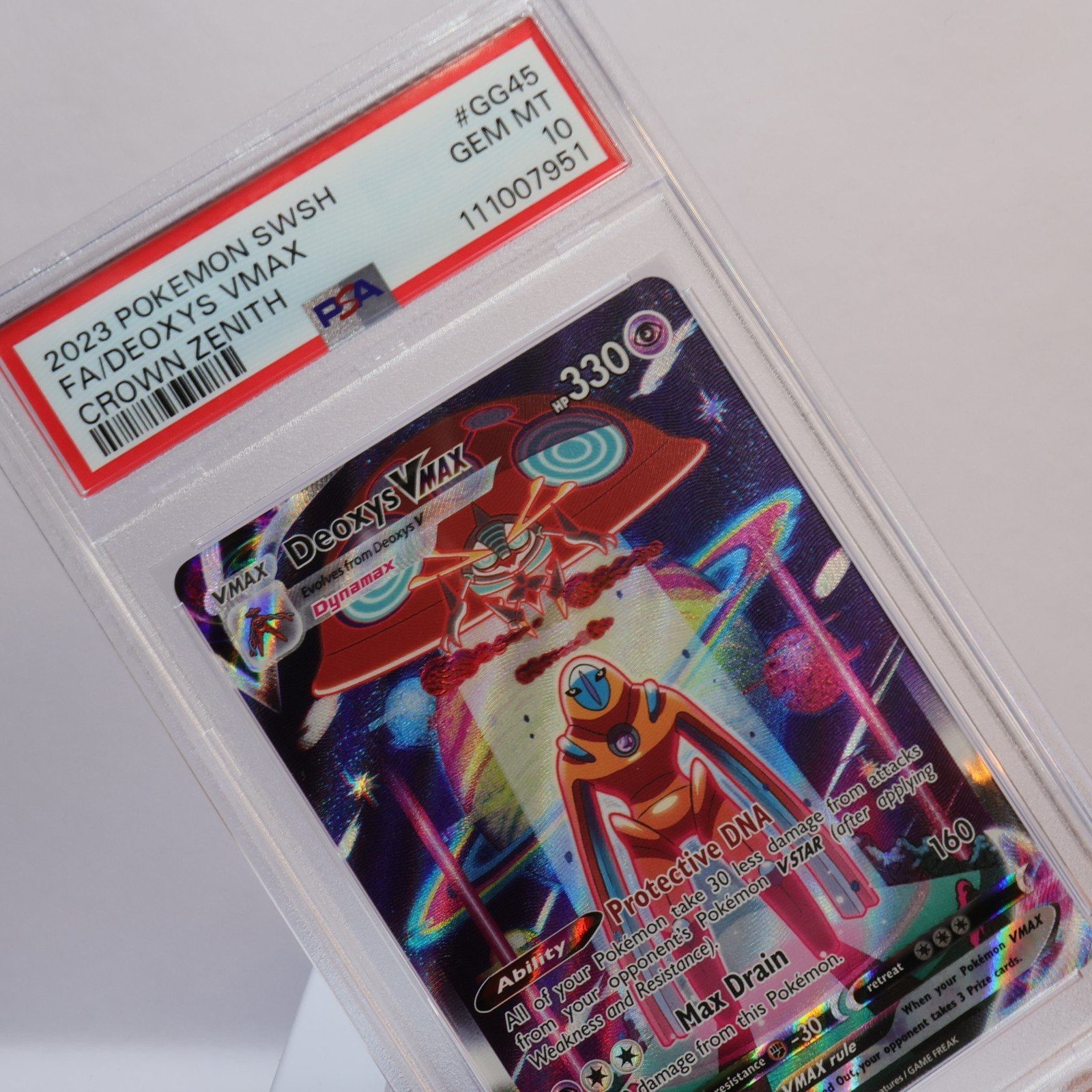 Pokemon TCG – Dexoys VMAX GG45/GG70 Crown Zenith – PSA 10 GEM MT
