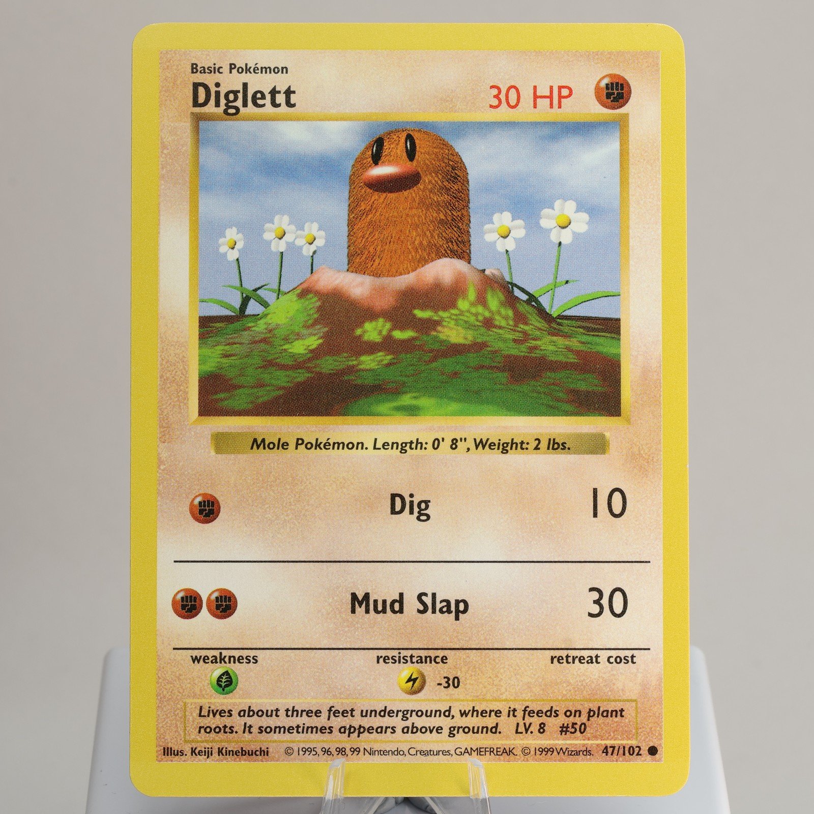 Pokemon TCG Diglett 47102 Base Set Common Shadowless WOTC 1999 EXCNM 168006227463 2