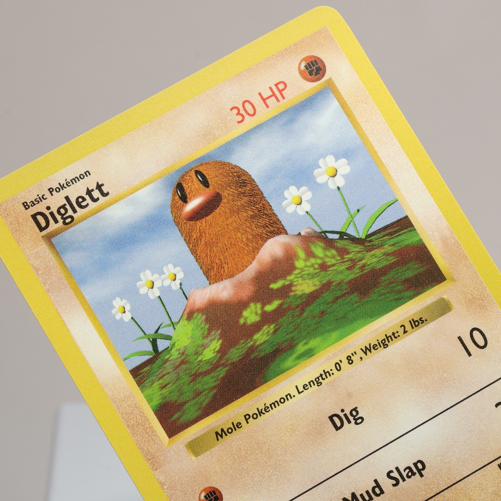 Pokemon TCG – Diglett 47/102 Base Set Common Shadowless WOTC 1999 – EXC/NM
