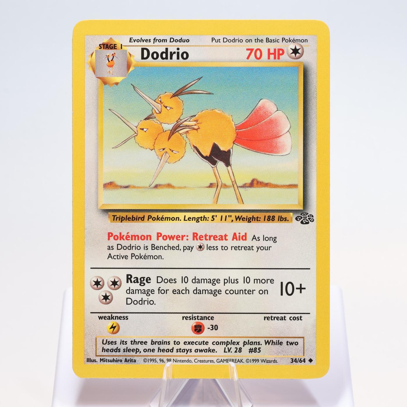 Pokemon TCG Dodrio 3464 Jungle Uncommon WOTC EXCNM 168300703693 2