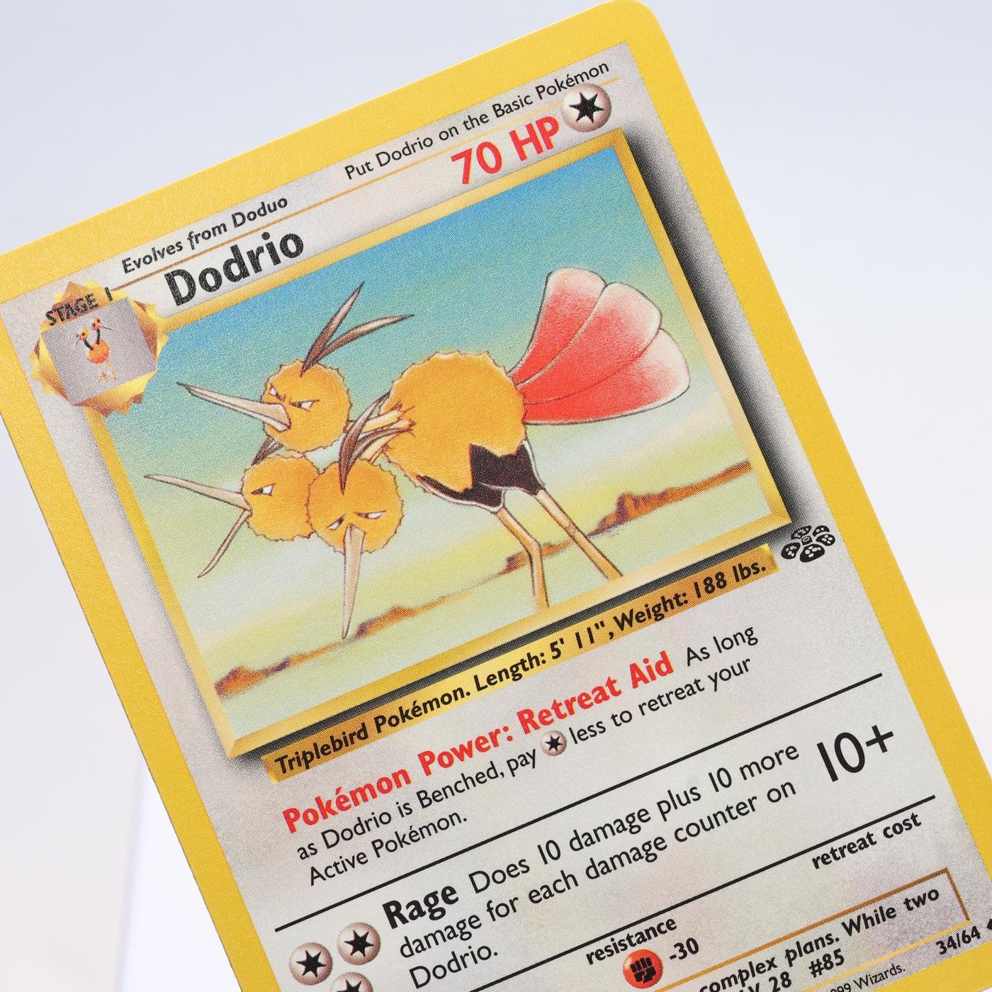 Pokemon TCG Dodrio 3464 Jungle Uncommon WOTC EXCNM 168300703693