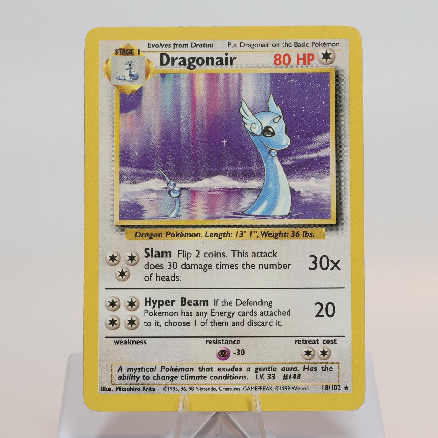 Pokemon TCG Dragonair 18102 Base Set Rare WOTC LP 168205418463 2