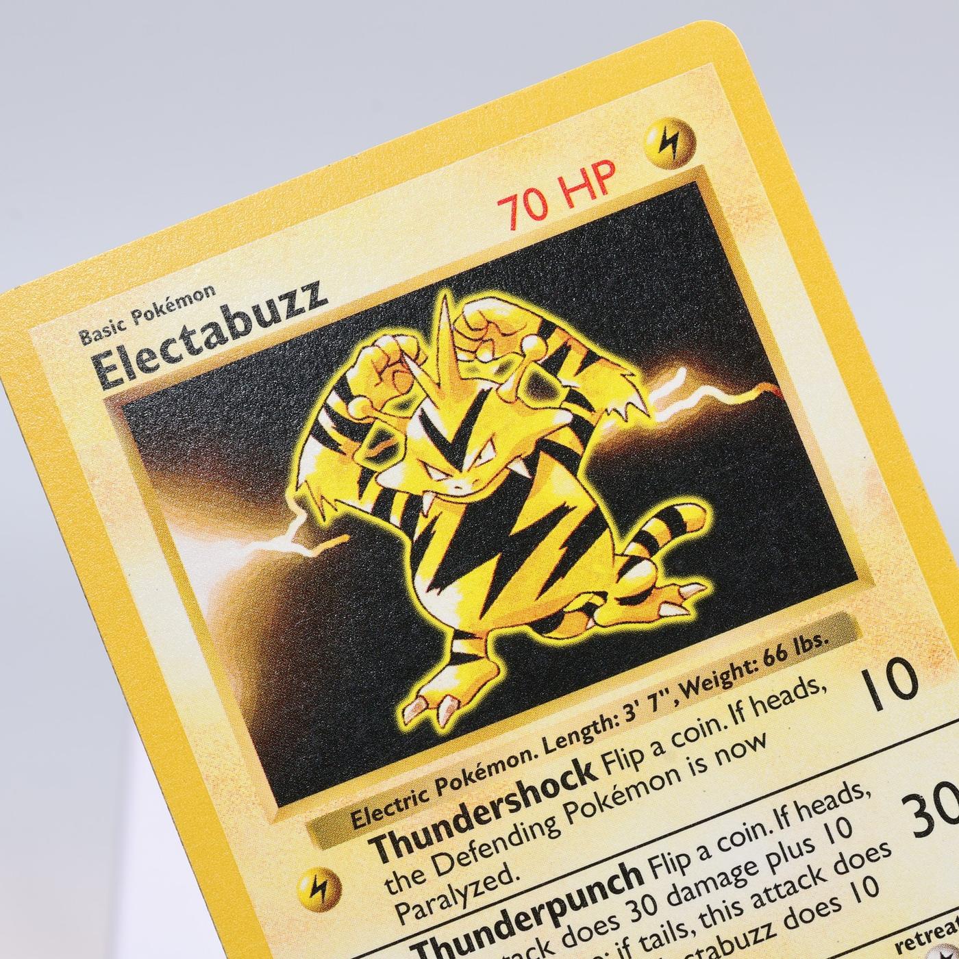 Pokemon TCG Electabuzz 20102 Base Set Rare Shadowless WOTC EXC 168411843653