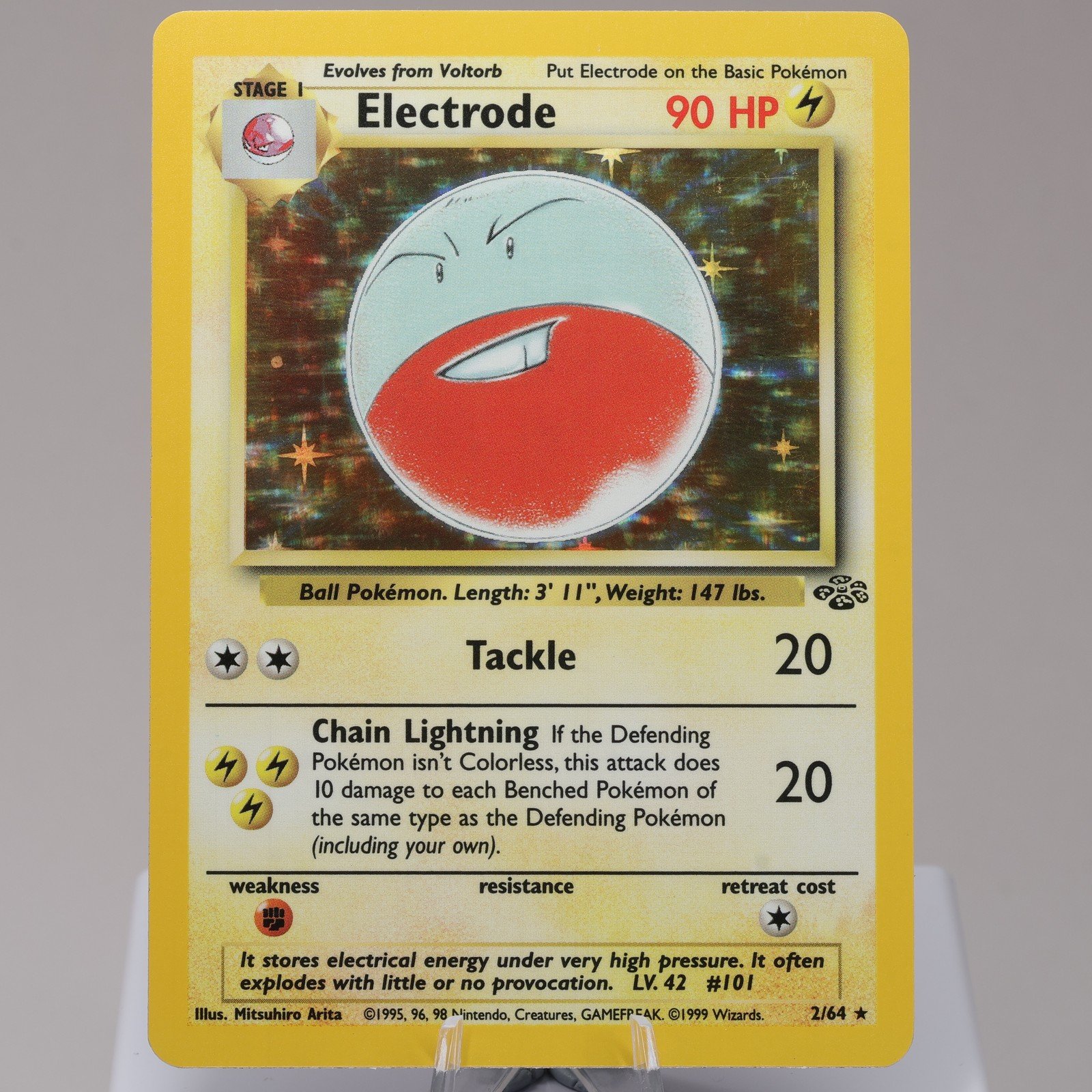 Pokemon TCG Electrode 264 Jungle Holo Rare WOTC 1999 NM 167950658993 2