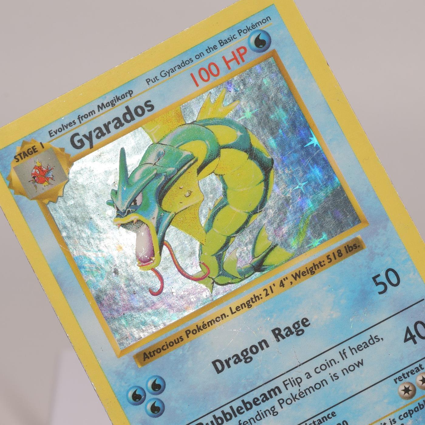 Pokemon TCG Gyarados 6102 Base Set Holo Rare Shadowless WOTC HP 168205418433