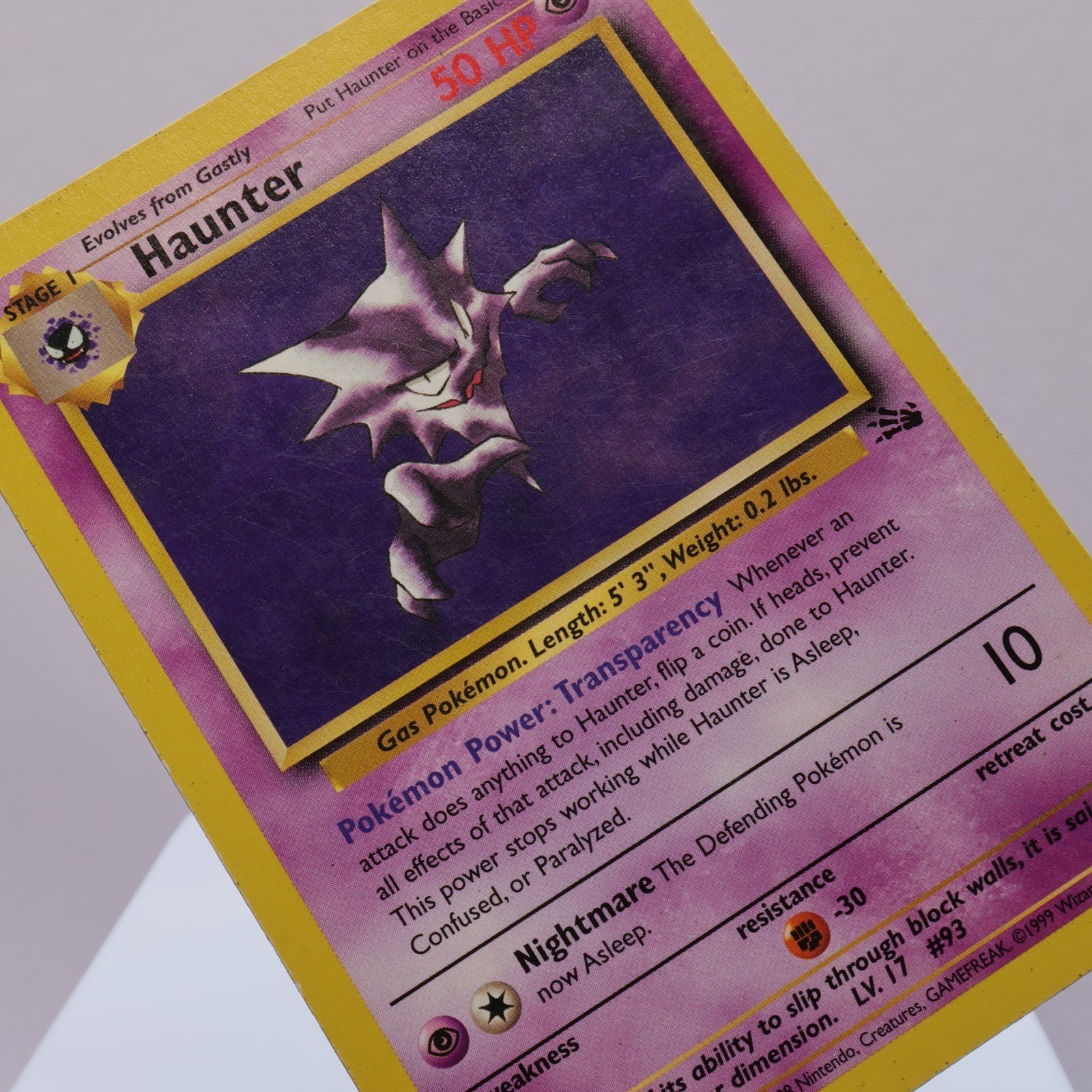 Pokemon TCG – Haunter 21/62 Fossil Rare  WOTC 1999 – PL
