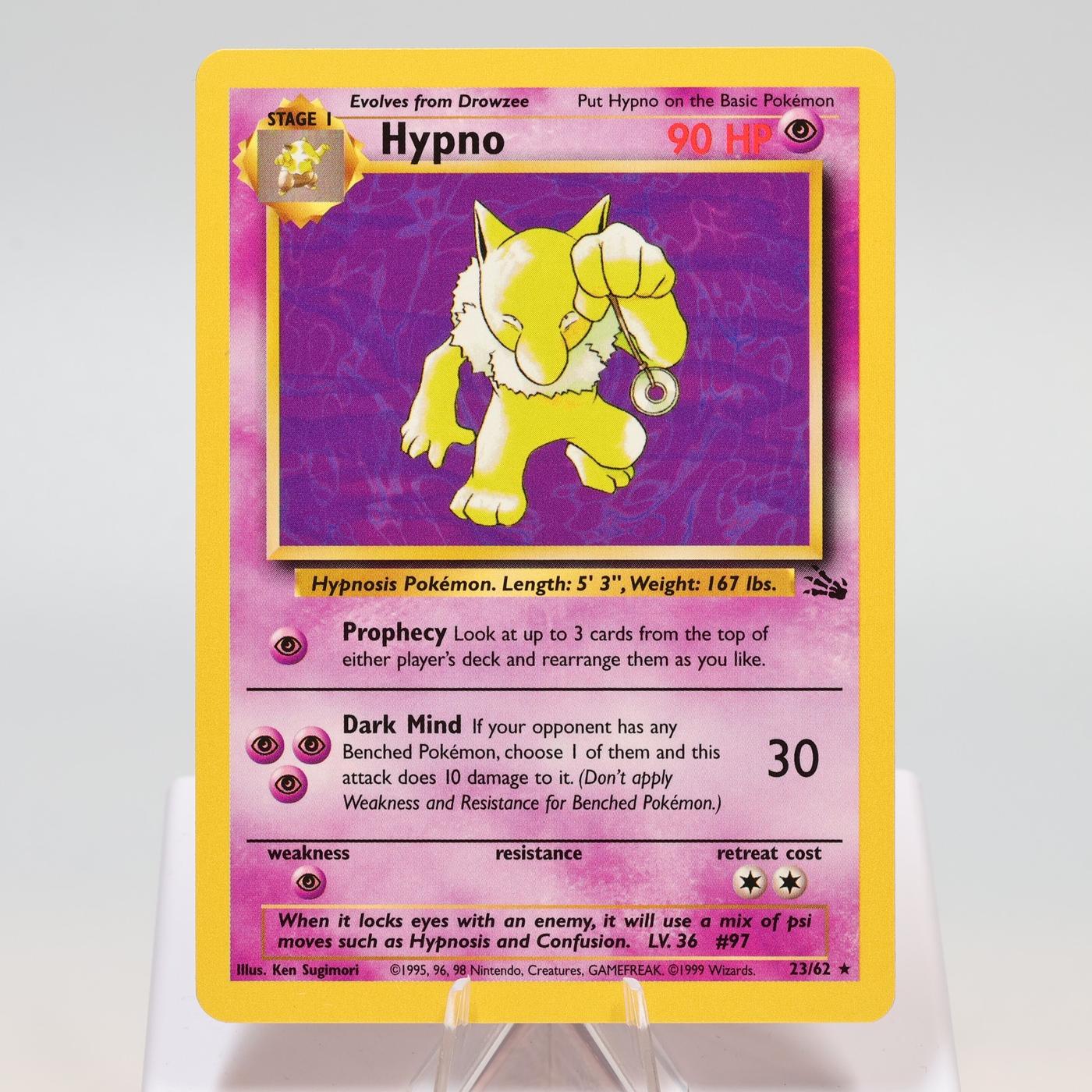 Pokemon TCG Hypno 2362 Fossil Rare WOTC NM 168411843673 2