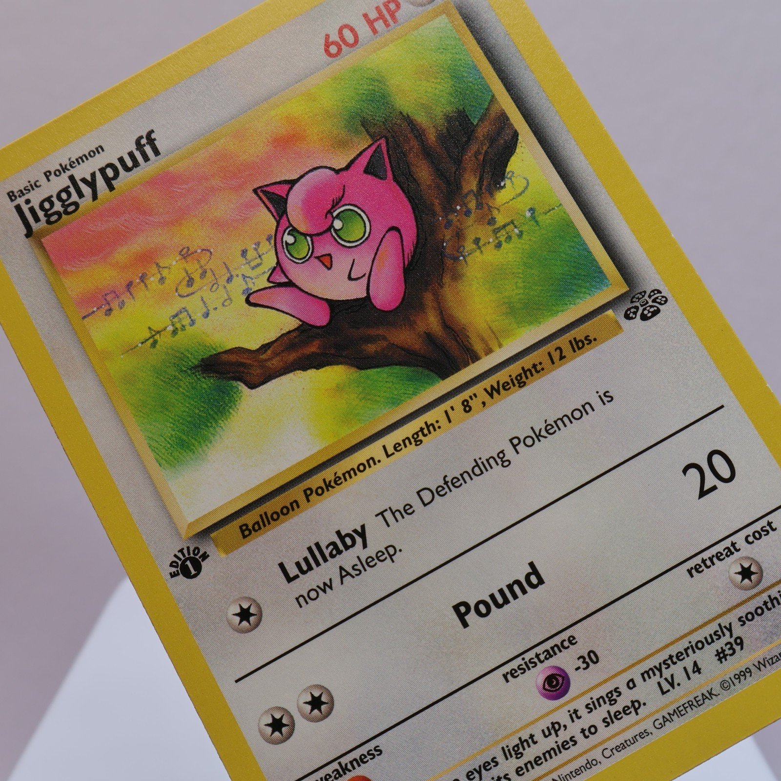 Pokemon TCG – Jigglypuff 54/64 Jungle Common 1st Edition WOTC 1999 – EXC/NM