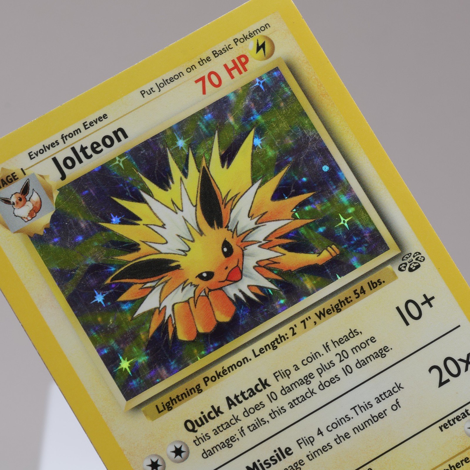 Pokemon TCG Jolteon 464 Jungle Holo Rare WOTC 1999 EXC 167950659023