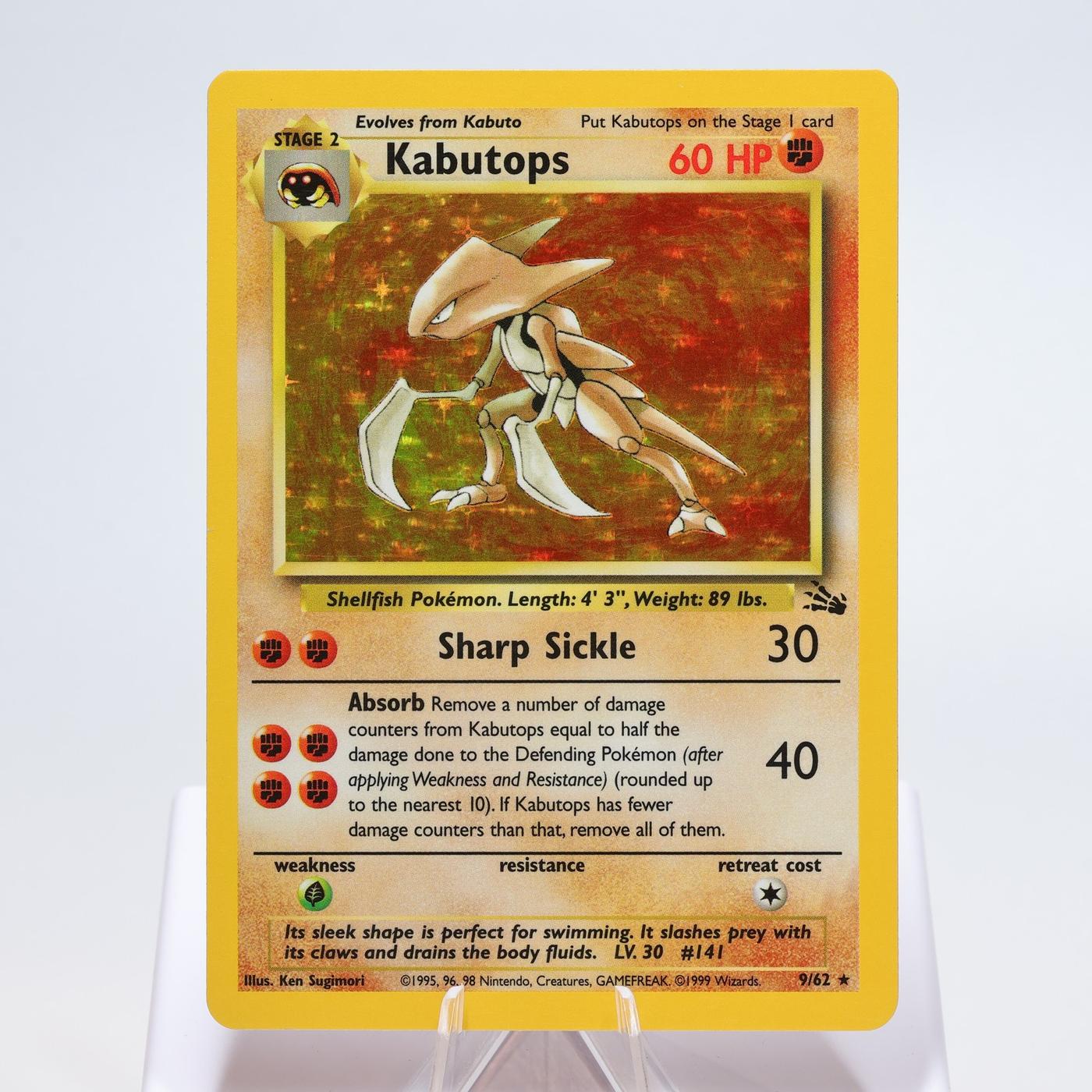 Pokemon TCG Kabutops 962 Fossil Holo Rare WOTC EXC 168325203343 2