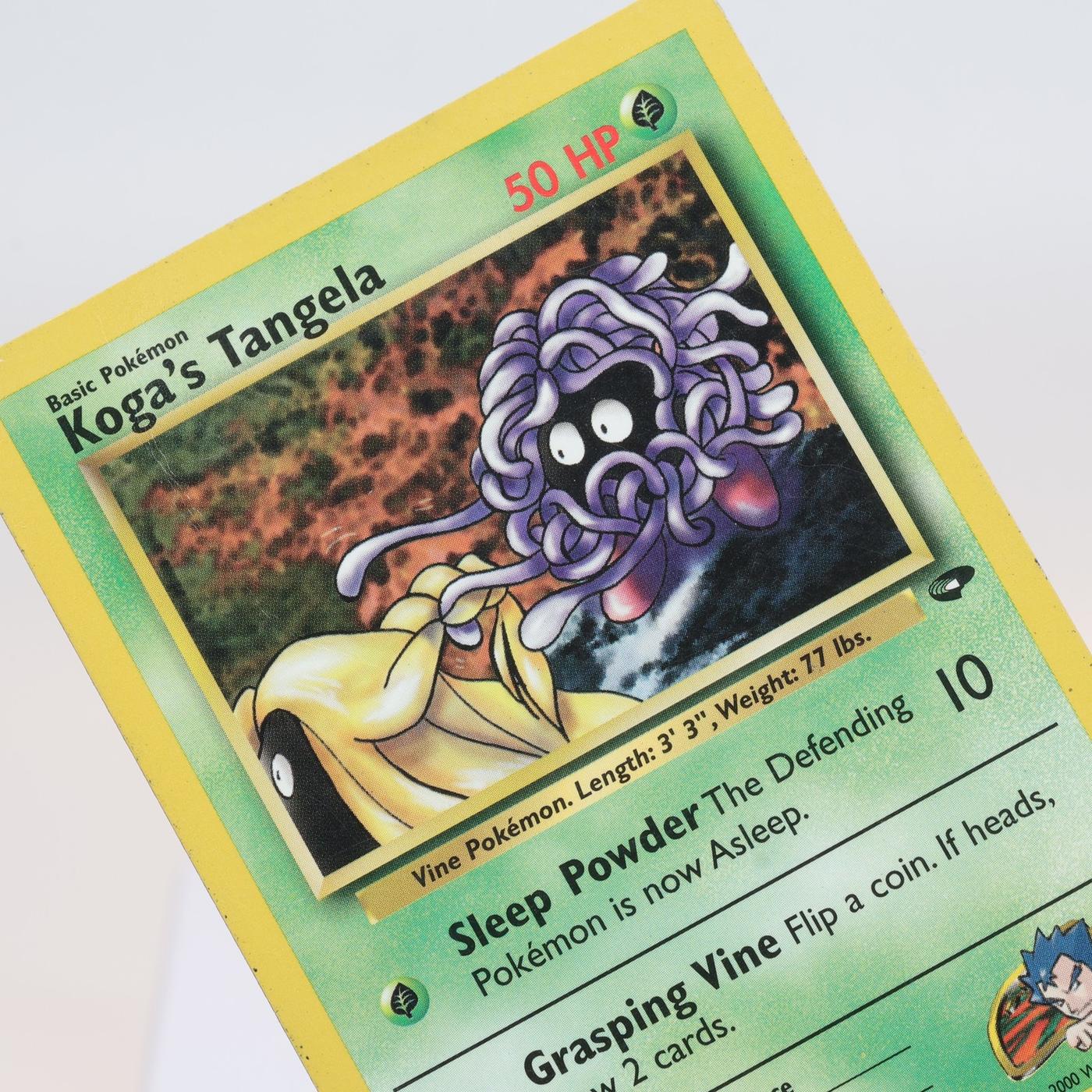 Pokemon TCG Kogas Tangela 81132 Gym Challenge Common WOTC MPCrease 168232466163