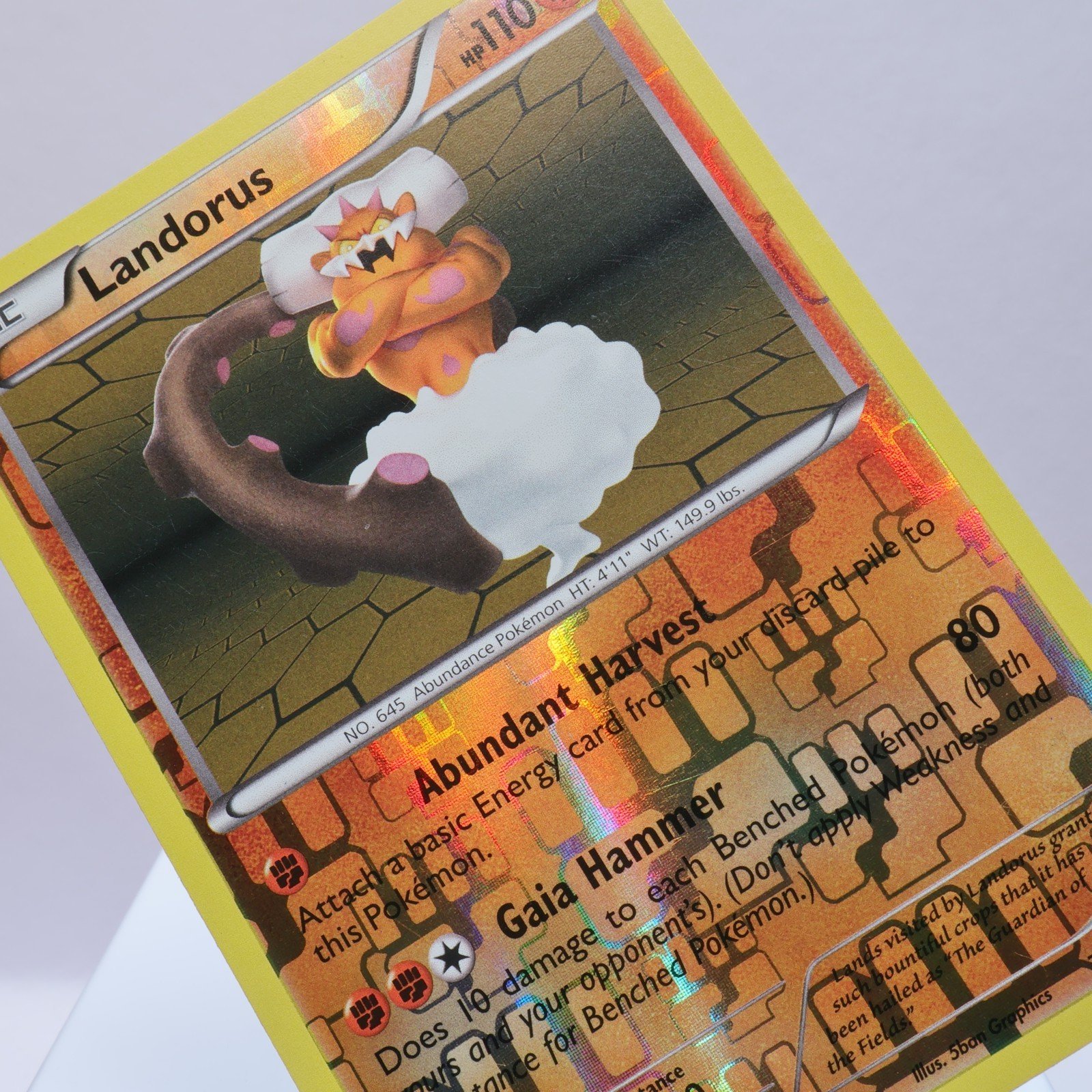Pokemon TCG – Landorus 74/101 Noble Victories Holo Rare Rev Holo  – EXC