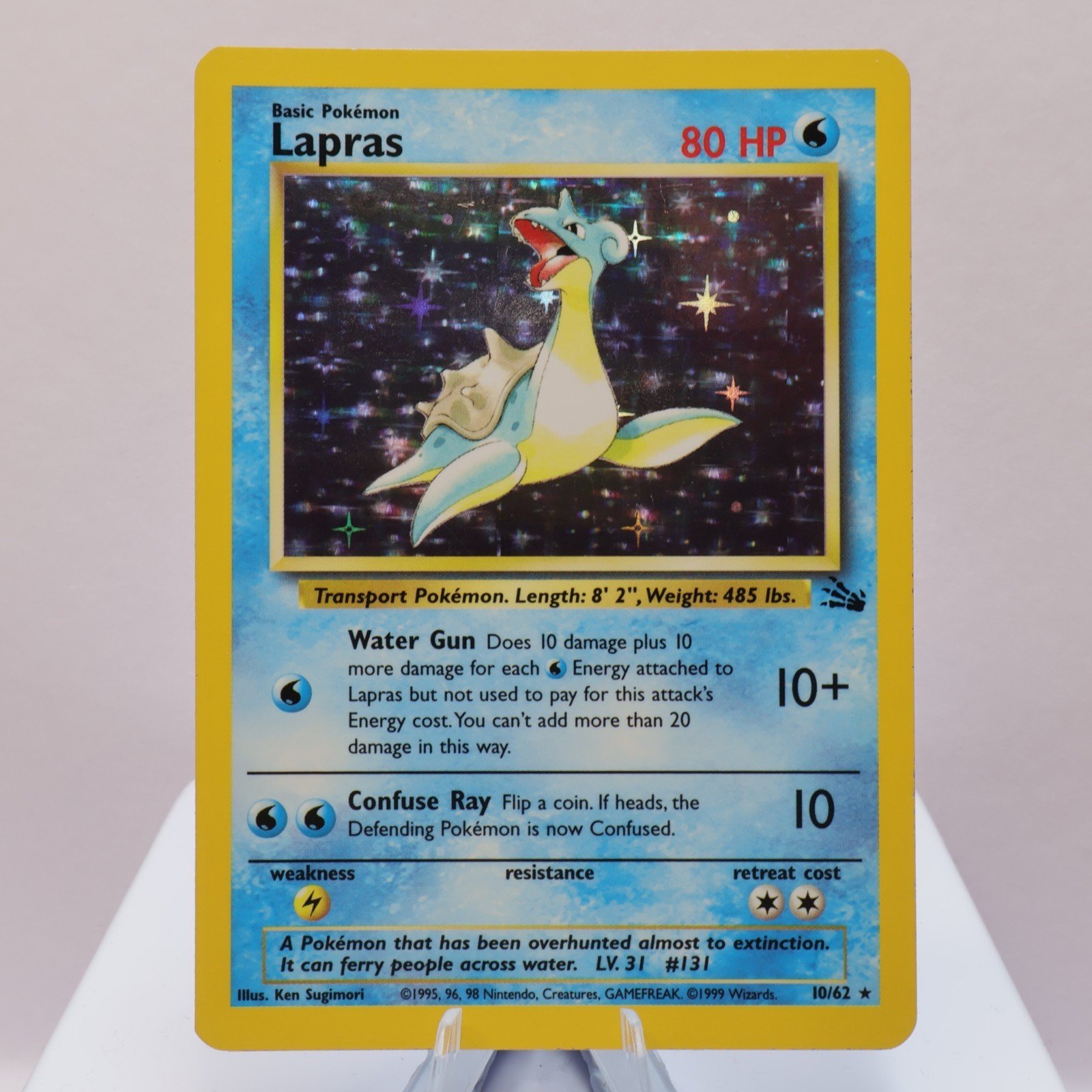Pokemon TCG Lapras 1062 Fossil Holo Rare WOTC 1999 EXC 167710747753 2