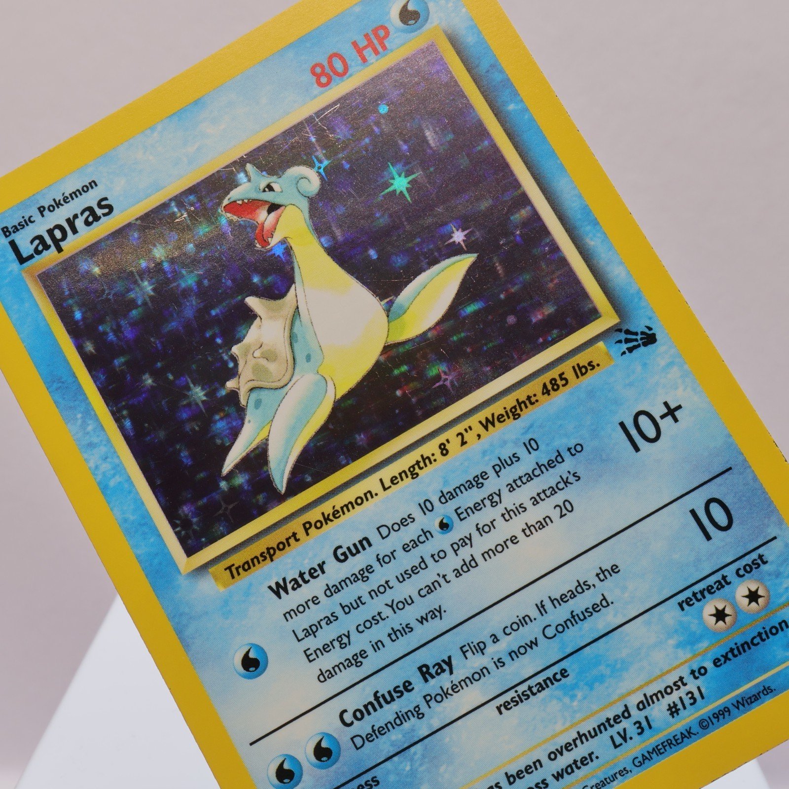 Pokemon TCG Lapras 1062 Fossil Holo Rare WOTC 1999 EXC 167710747753