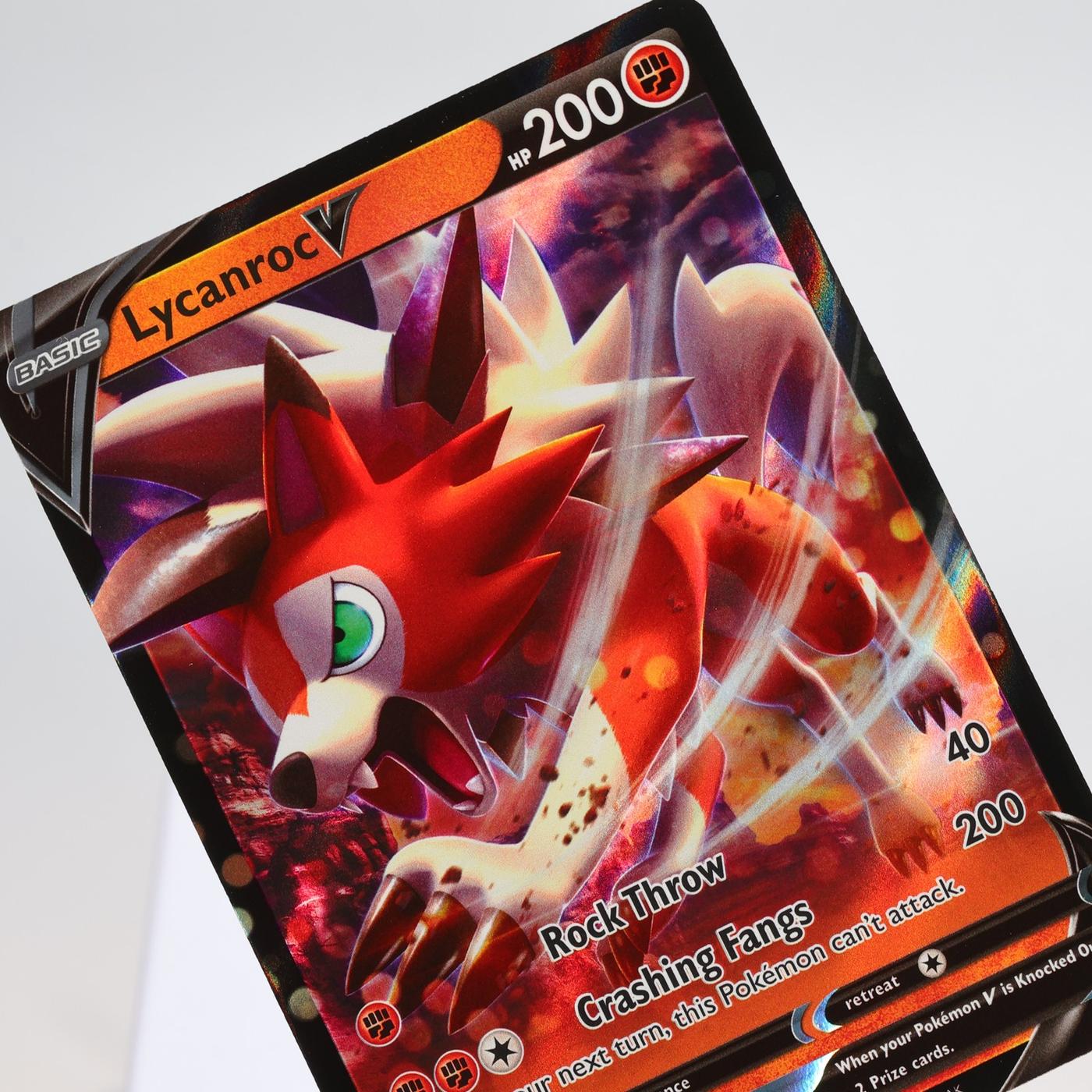 Pokemon TCG Lycanroc V 91203 Evolving Skies V Rare NM 168287250393