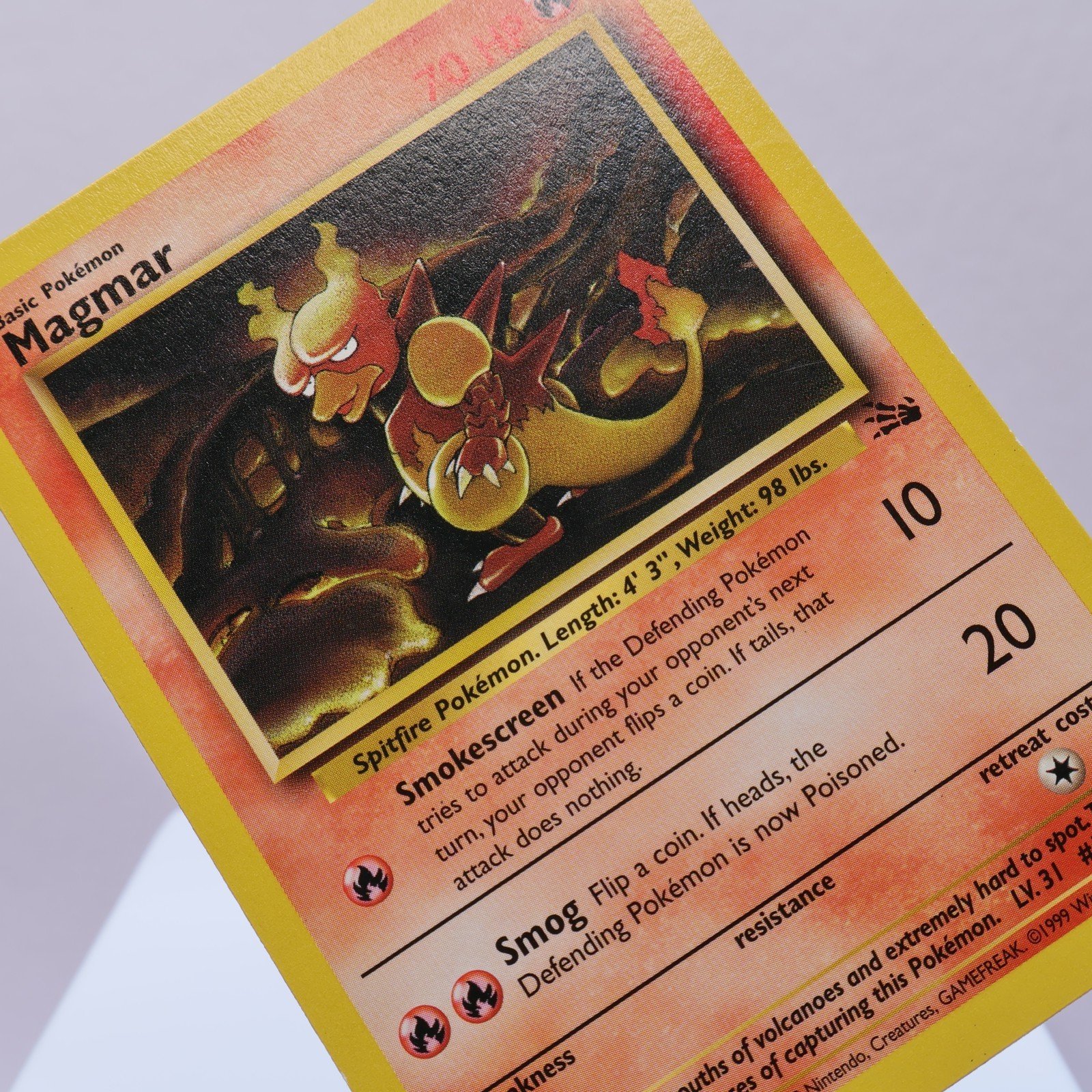 Pokemon TCG – Magmar 39/62 Fossil Uncommon  WOTC 1999 – EXC