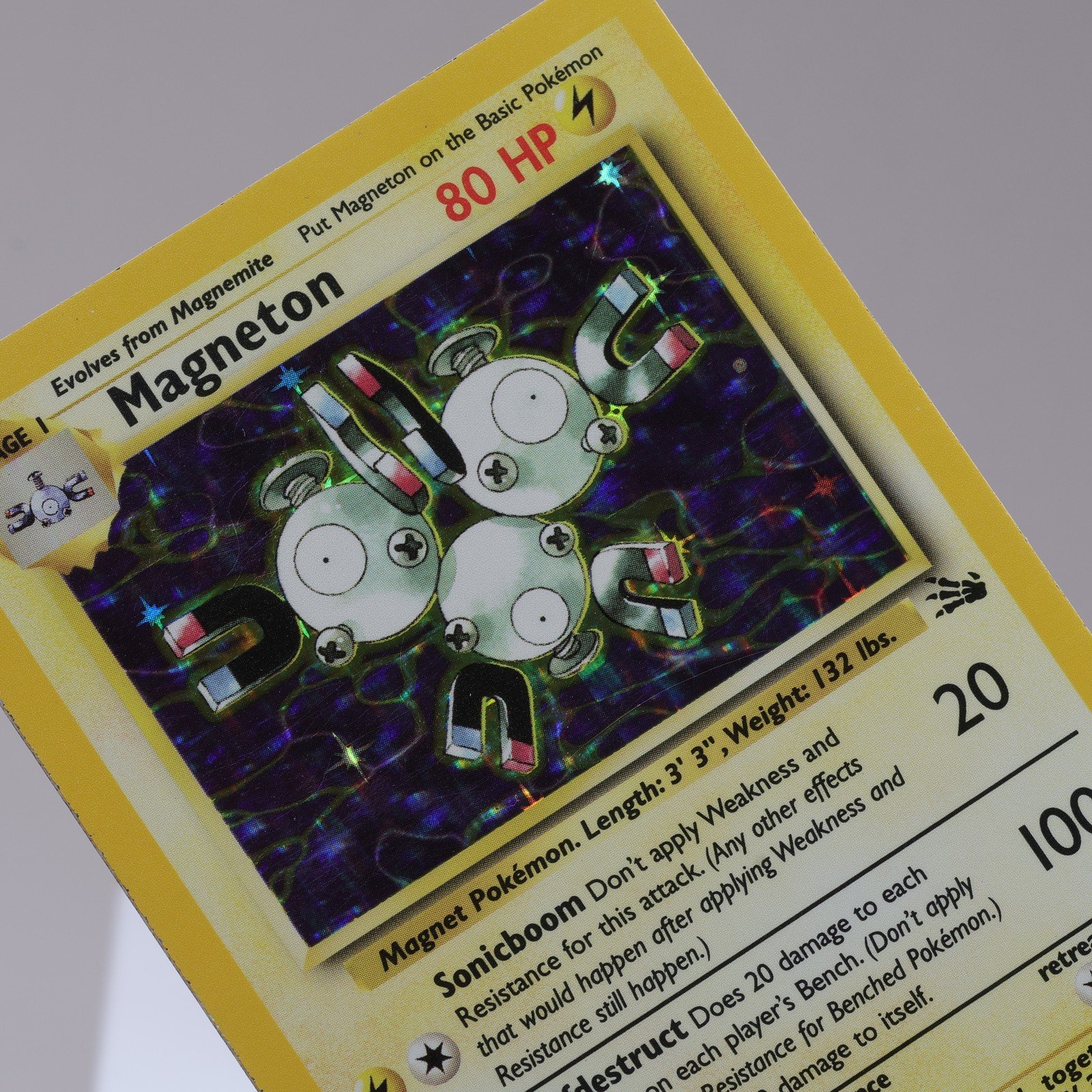 Pokemon TCG Magneton 1162 Fossil Holo Rare WOTC 1999 EXC 167950659053
