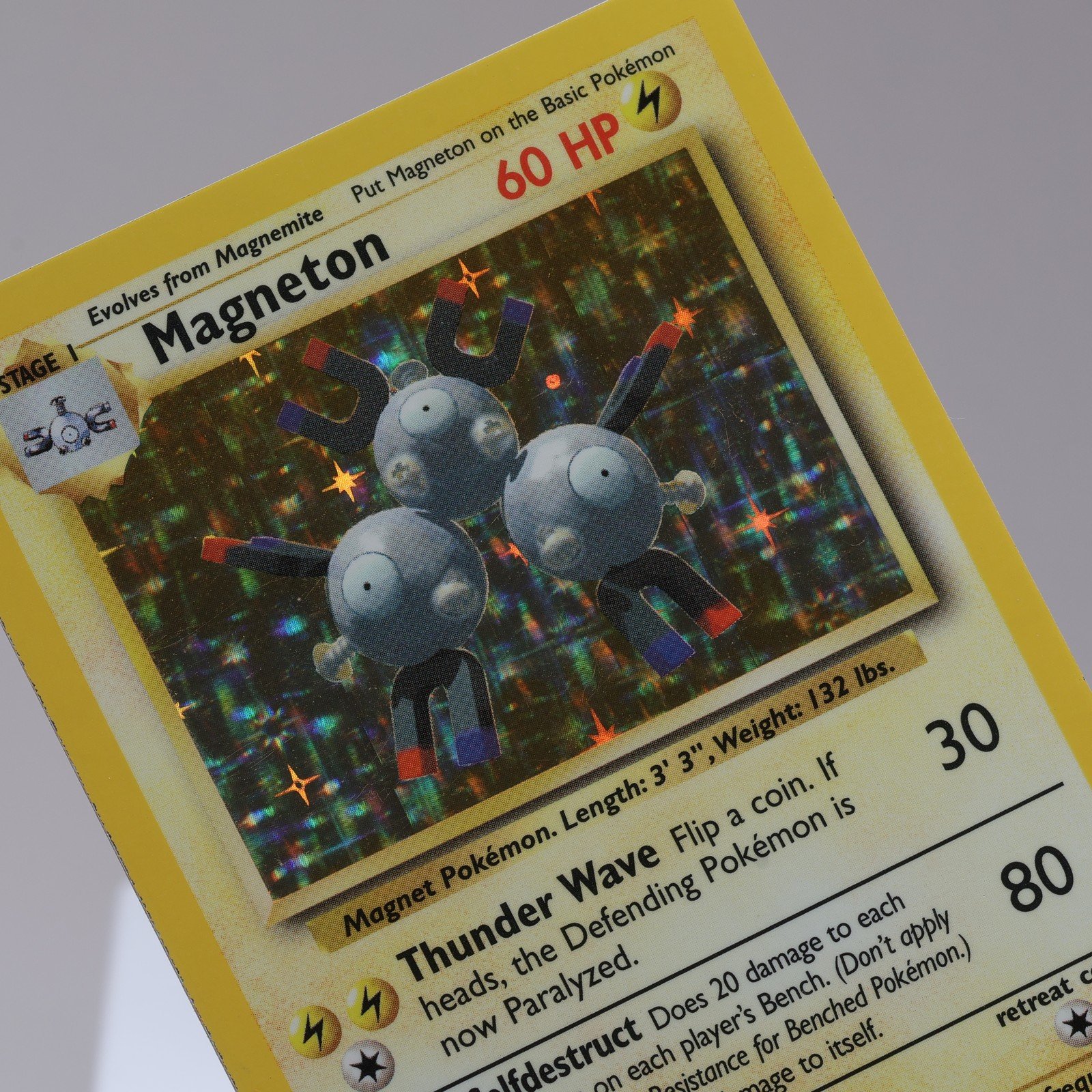 Pokemon TCG Magneton 9102 Base Set Holo Rare WOTC 1999 EXC 167950659063
