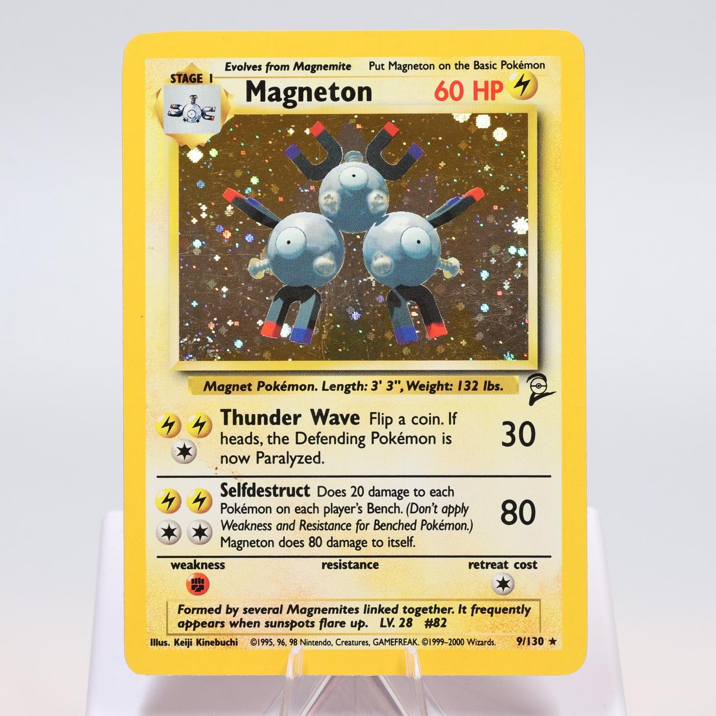 Pokemon TCG Magneton 9130 Base Set 2 Holo Rare WOTC HP 168421188083 2