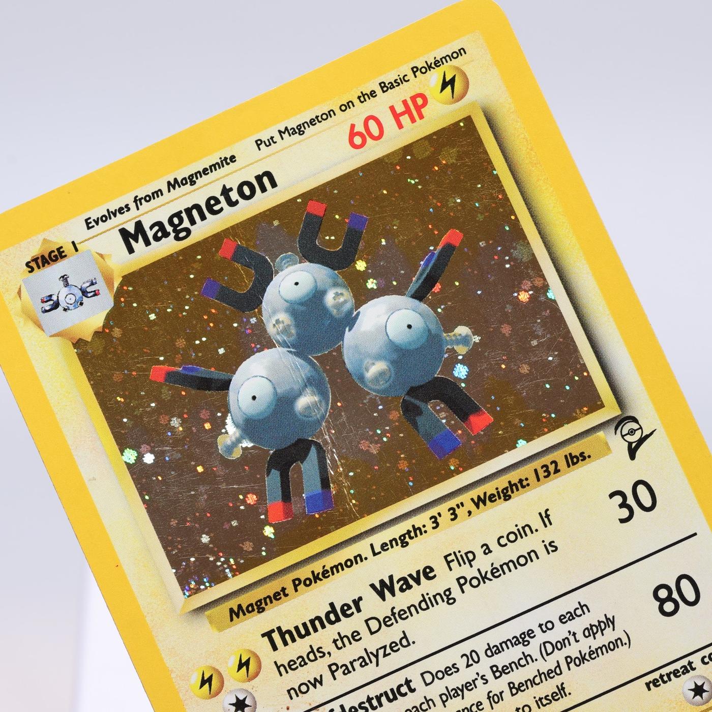 Pokemon TCG Magneton 9130 Base Set 2 Holo Rare WOTC HP 168421188083
