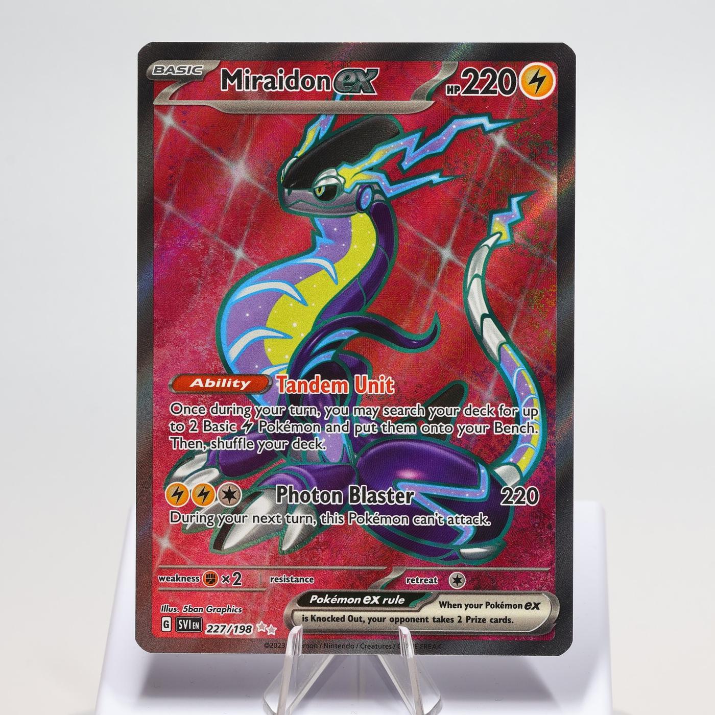 Pokemon TCG Miraidon Ex 227198 Scarlet Violet Ultra Rare NM 168289851173 2