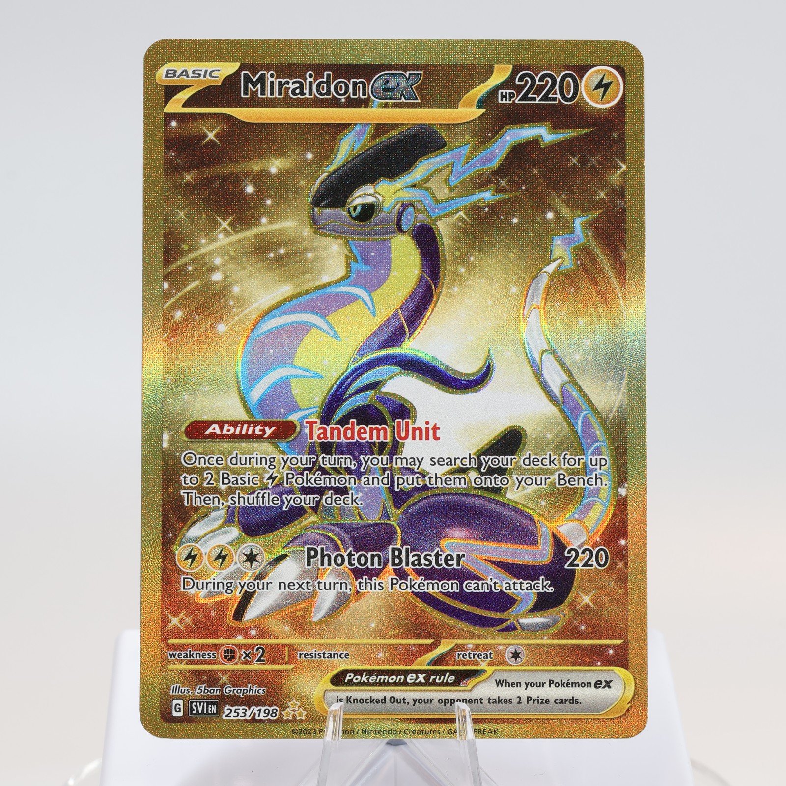 Pokemon TCG Miraidon Ex 253198 Scarlet Violet Hyper Rare NMM 04 168144948313 2