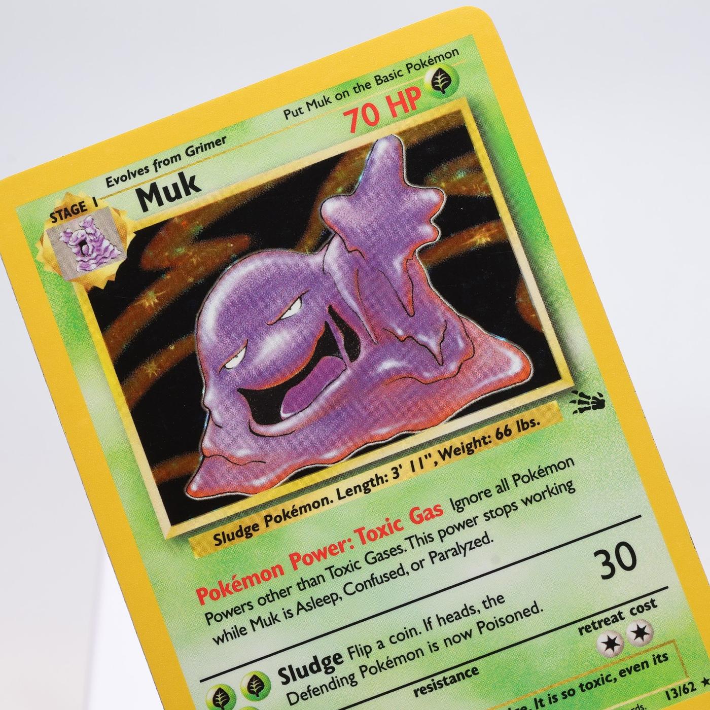 Pokemon TCG Muk 1362 Fossil Holo Rare WOTC EXCNM 168325203353