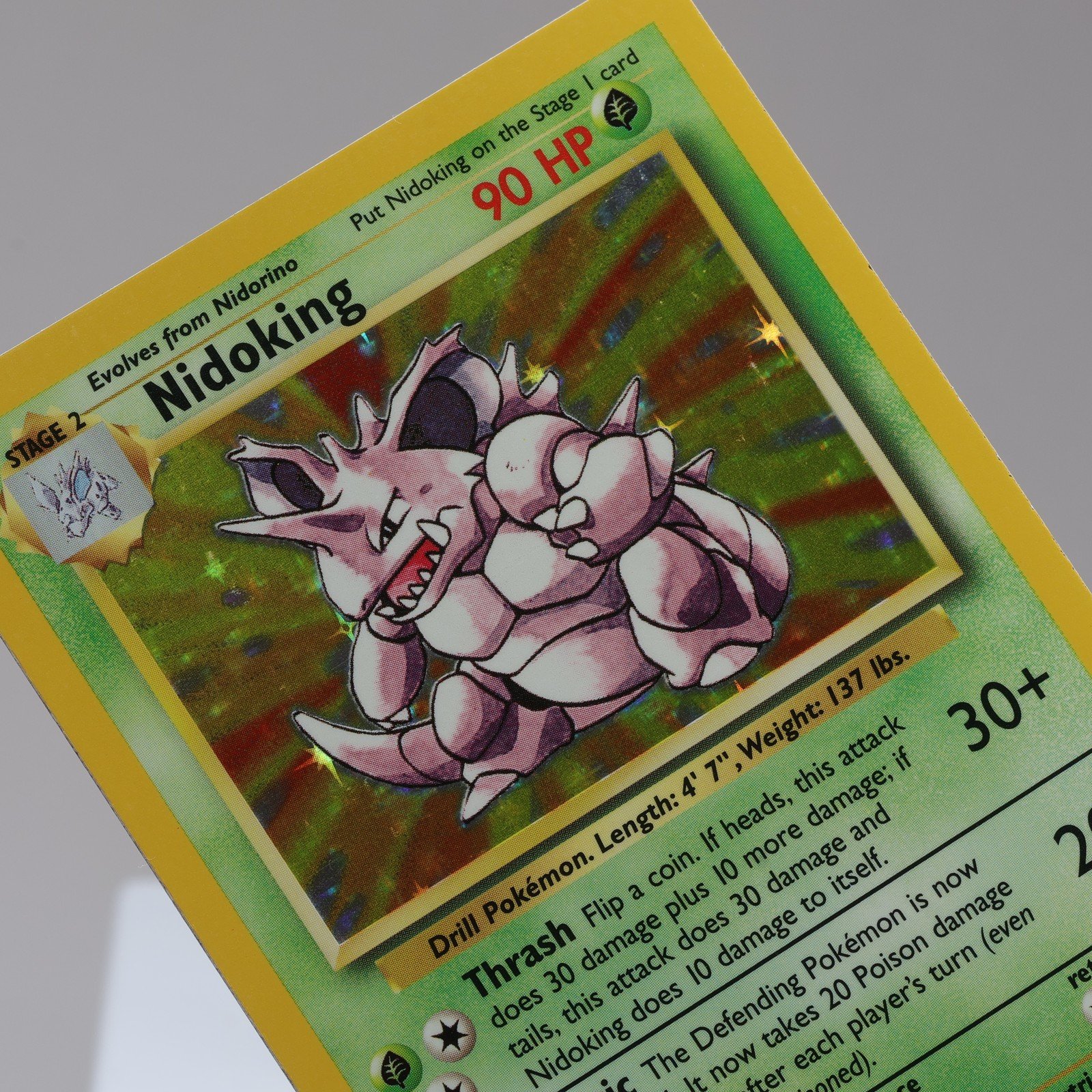 Pokemon TCG Nidoking 11102 Base Set Holo Rare WOTC 1999 EXCNM 167950659073